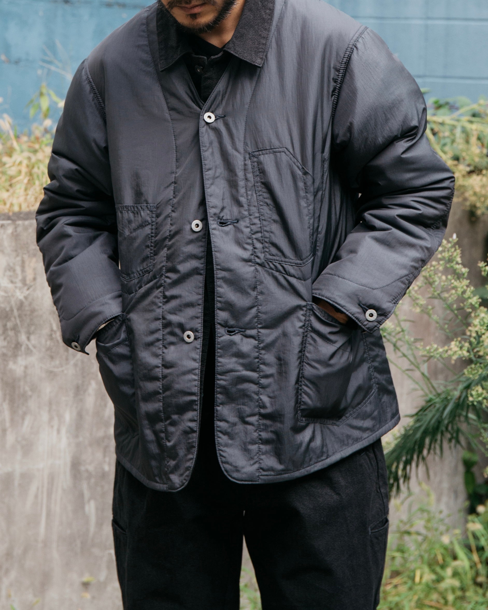 #3111DV-CT1 De Luxe Railroader 2 DV : crinkle nylon taffeta w/Thinsulate charcoal