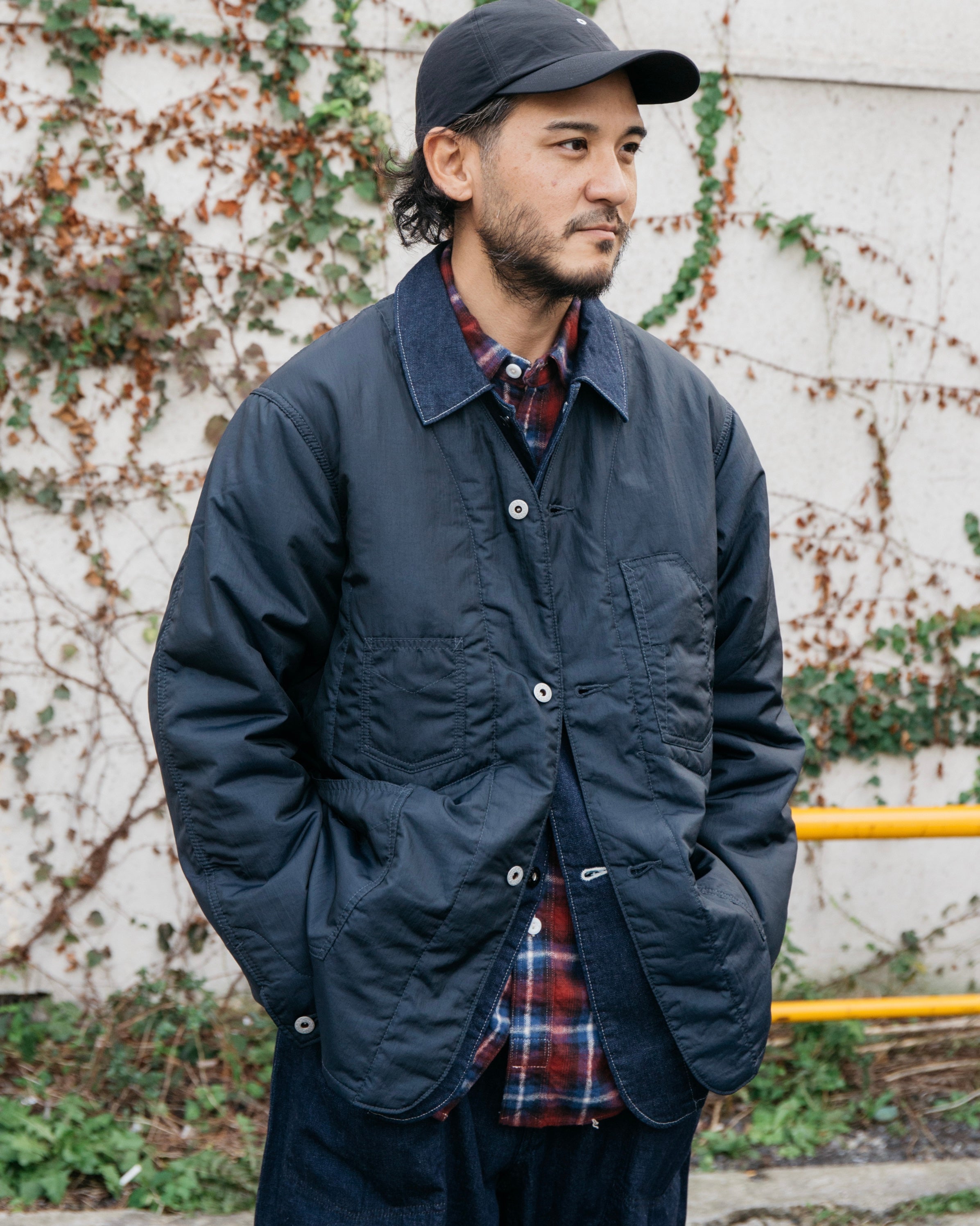 #3111DV-CT2 De Luxe Railroader 2 DV : crinkle nylon taffeta w/Thinsulate dk.navy