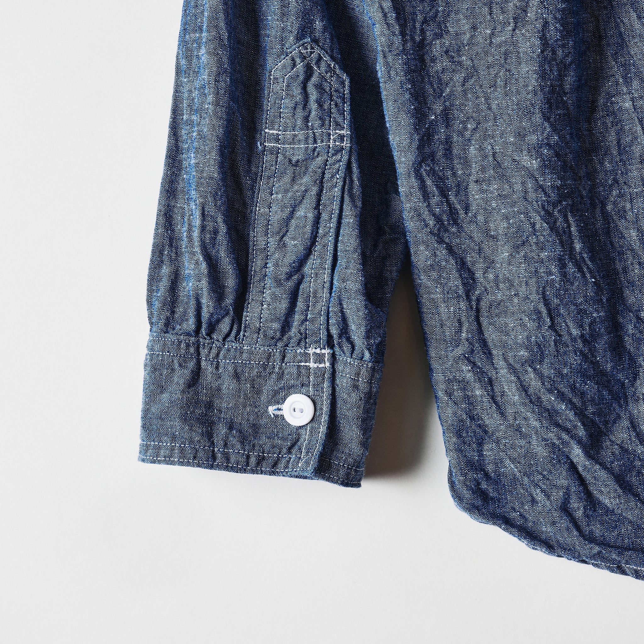#1203-CC Band collar shirt : classic chambray (23FW)