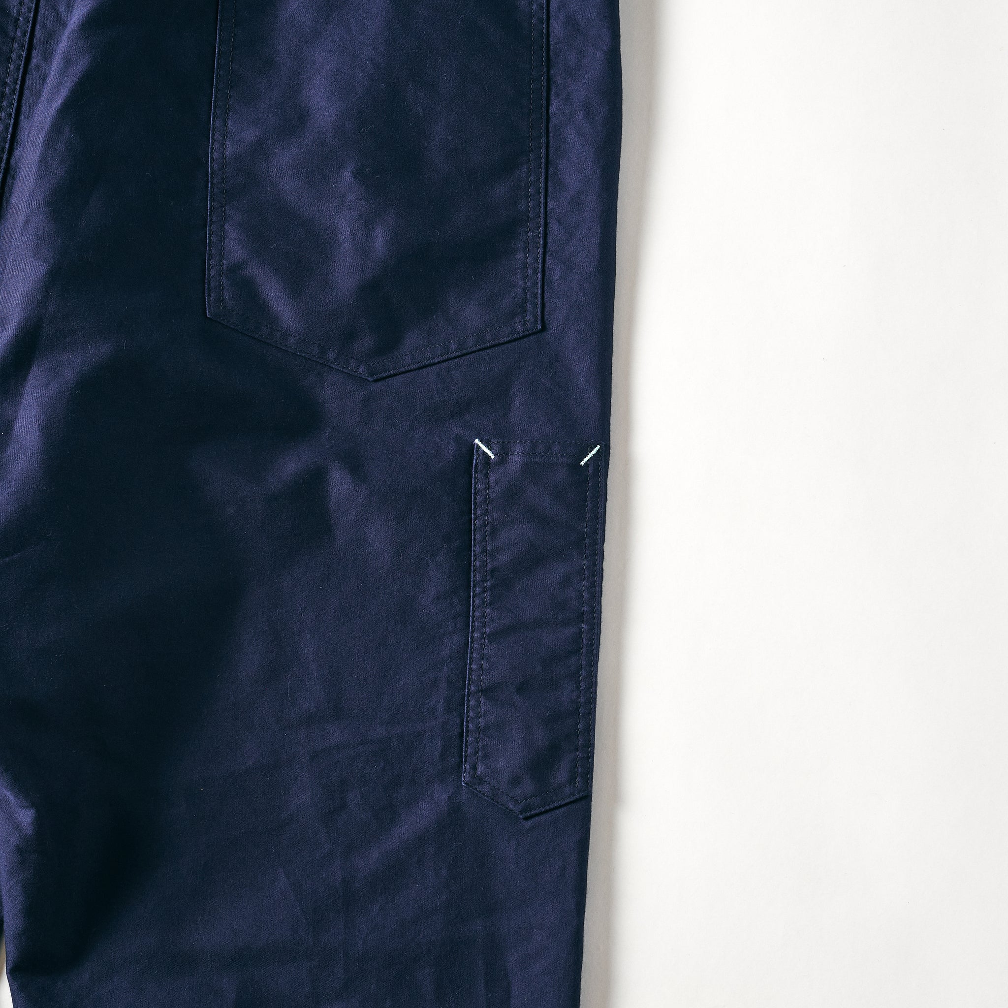#1401-MN No.1 Overalls : vintage moleskin navy