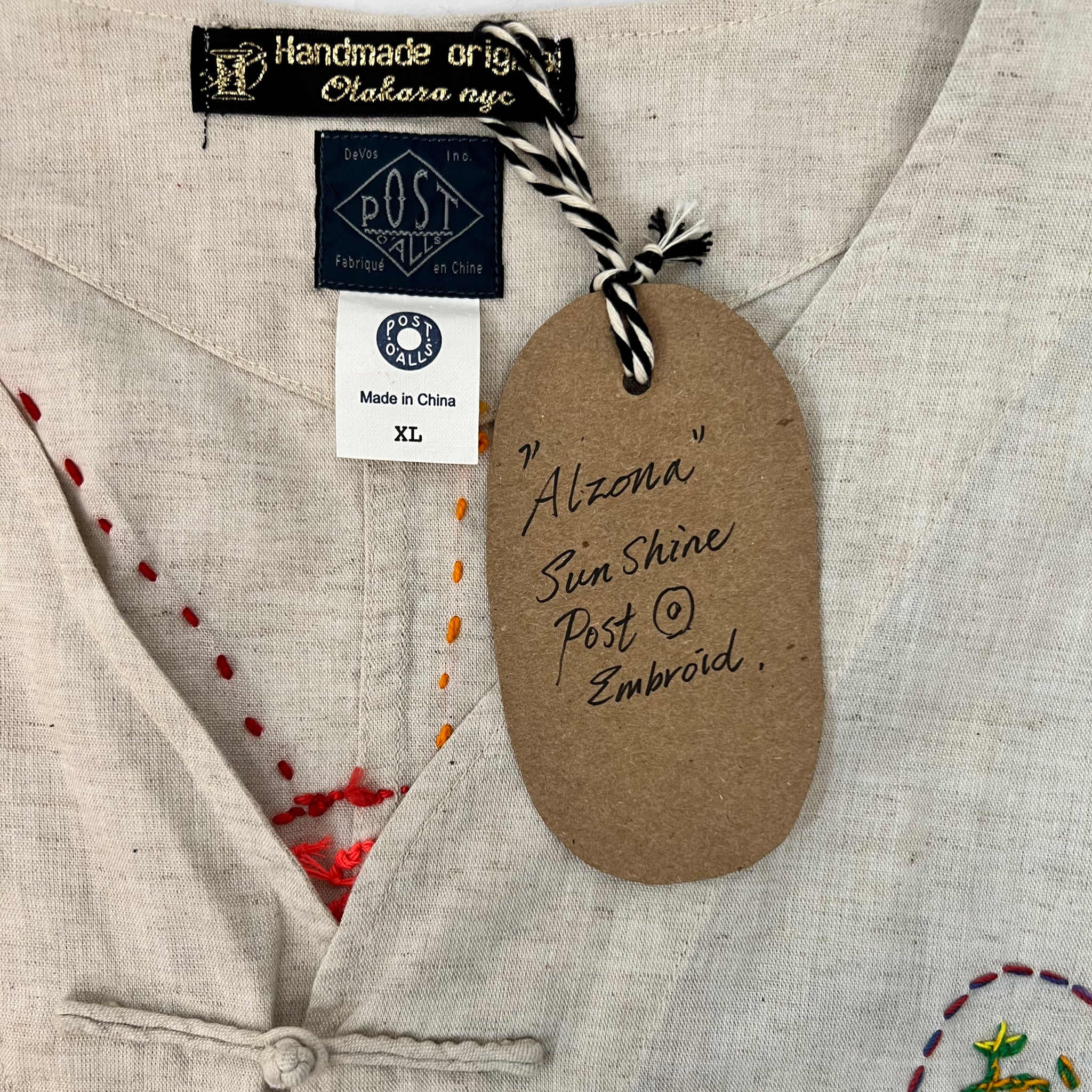 OTAKARA NYC X Post O’Alls #06 : "Alzona "Sun Shine Post ⦿ Embroid
