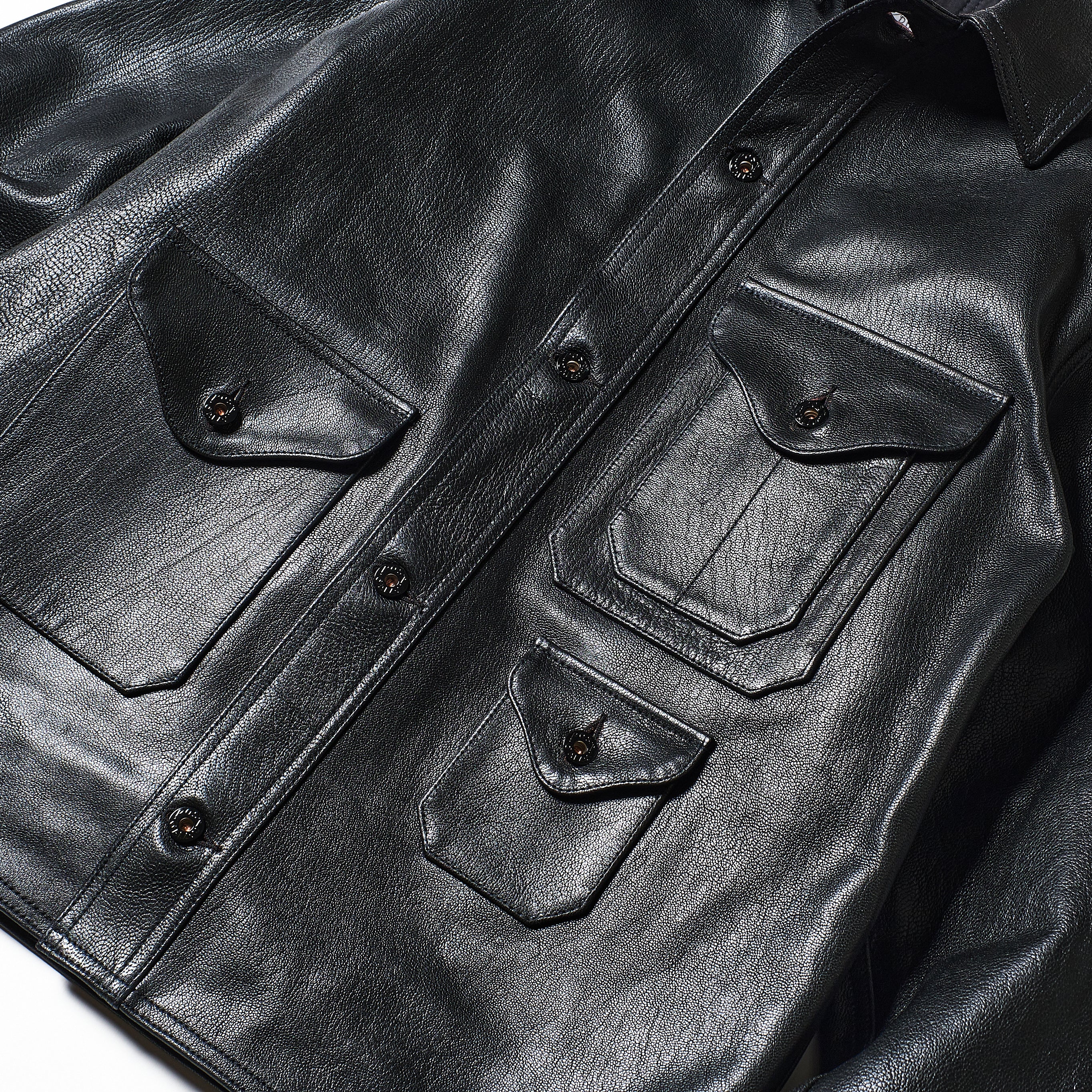 #2132-G1 CRUZER 8 : premium goatskin black