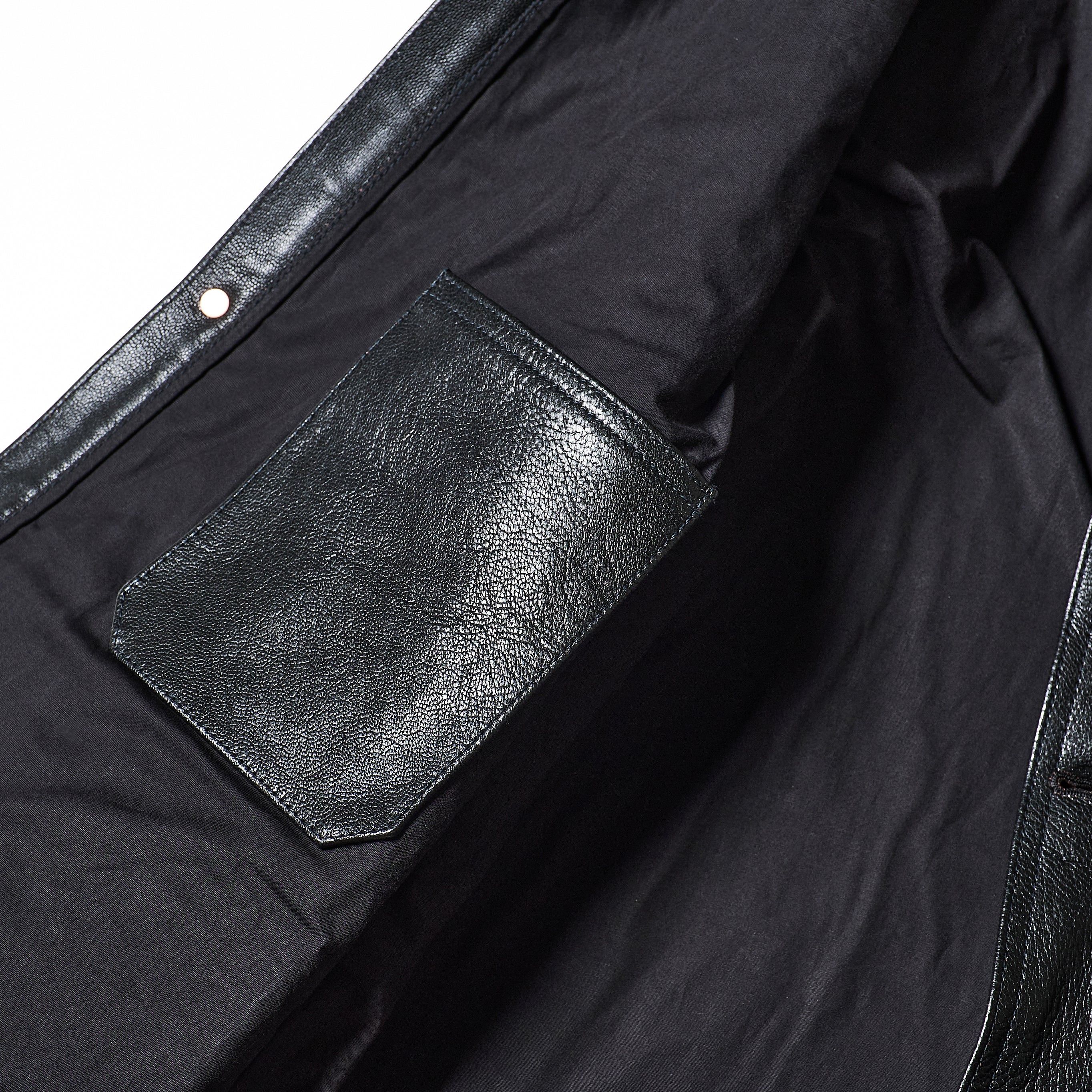 #2132-G1 CRUZER 8 : premium goatskin black