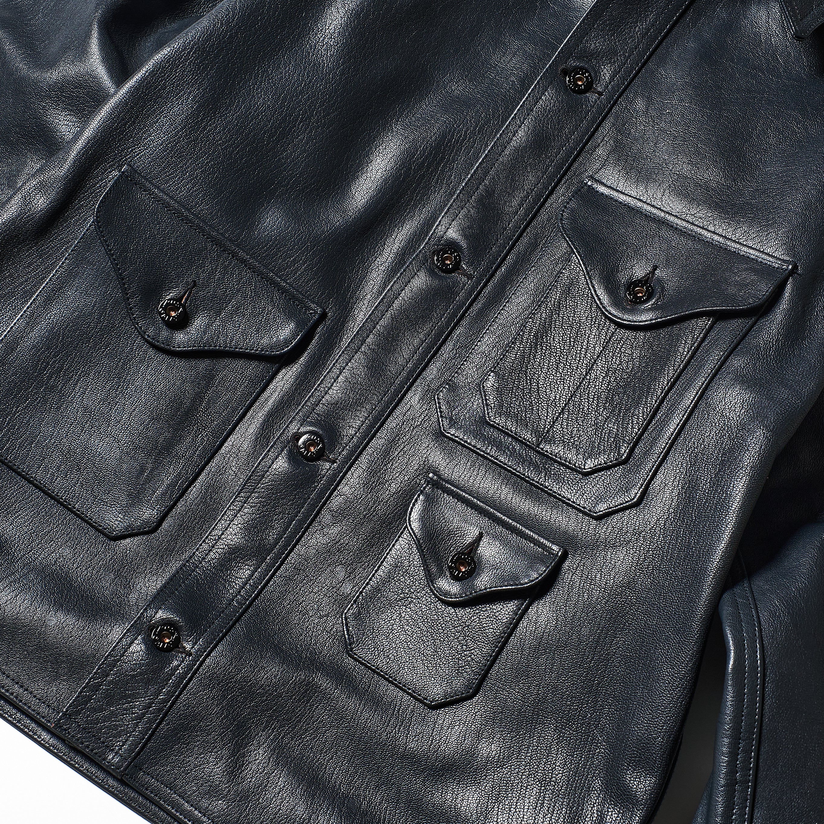 #2132-G3 CRUZER 8 : premium goatskin navy