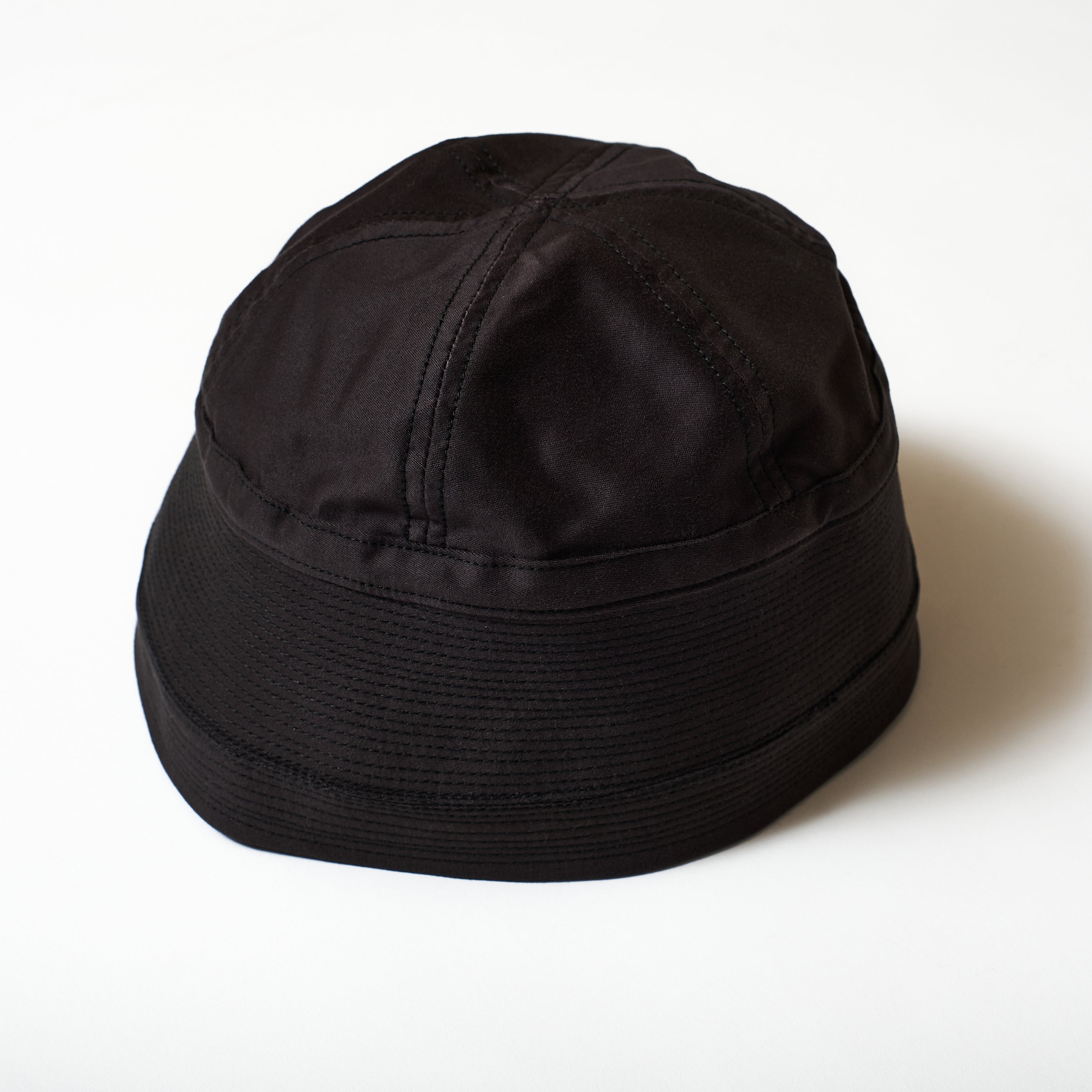 #3904-CS POST Sailor Hat : cotton sateen faded black