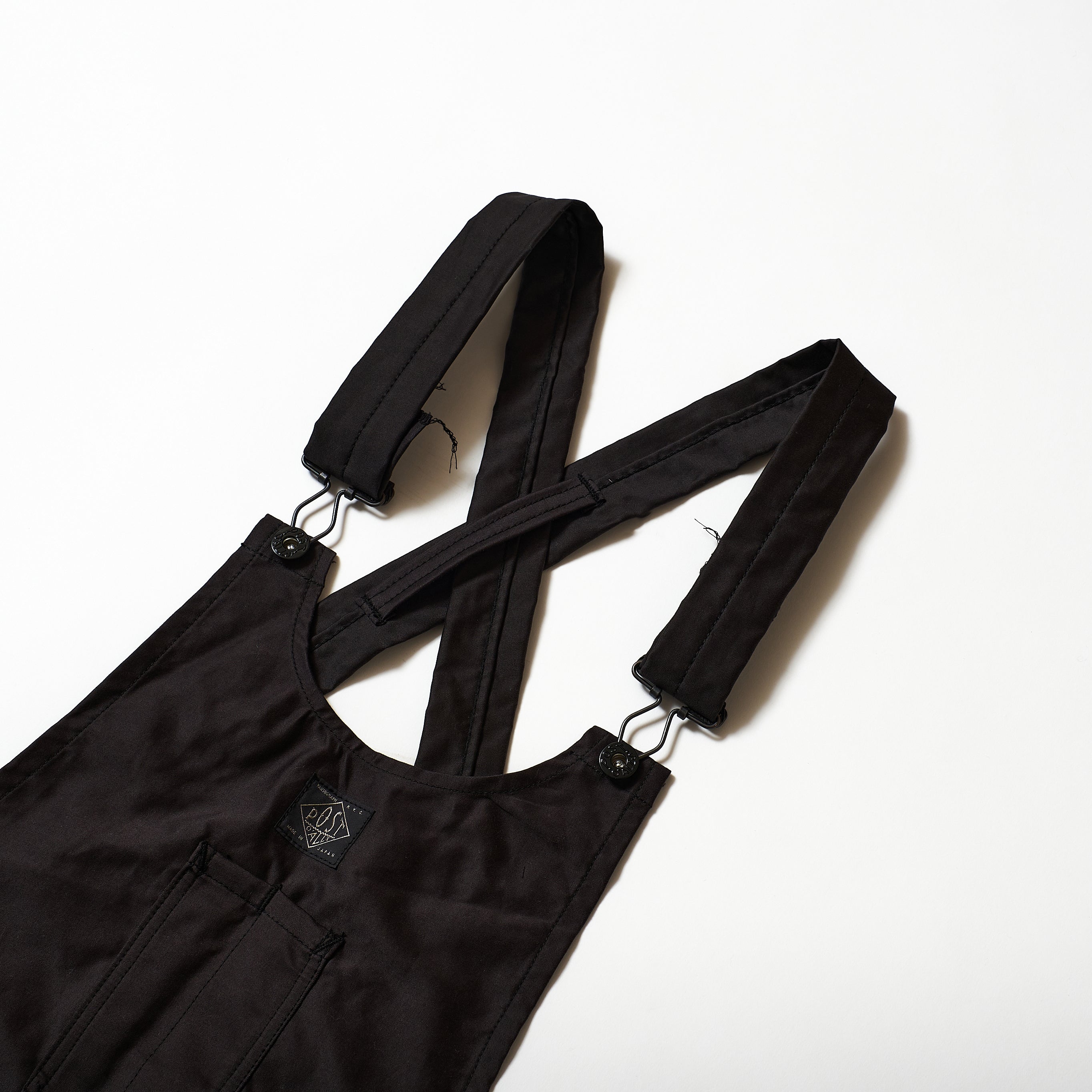 #3801-CS POST Apron #1 : cotton sateen faded black