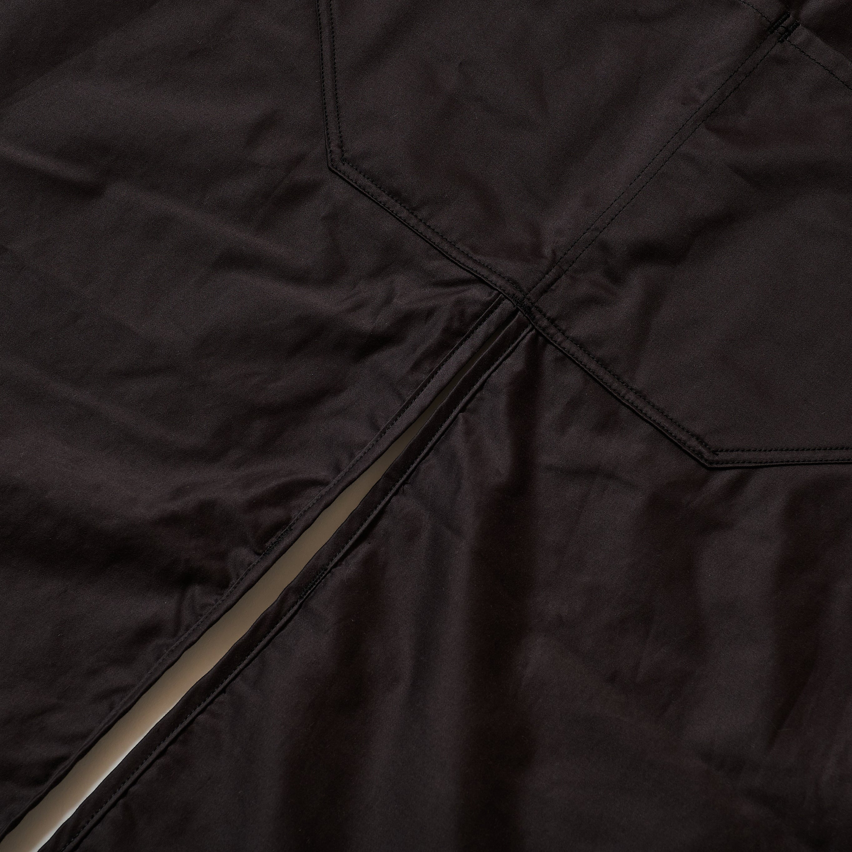 #3801-CS POST Apron #1 : cotton sateen faded black