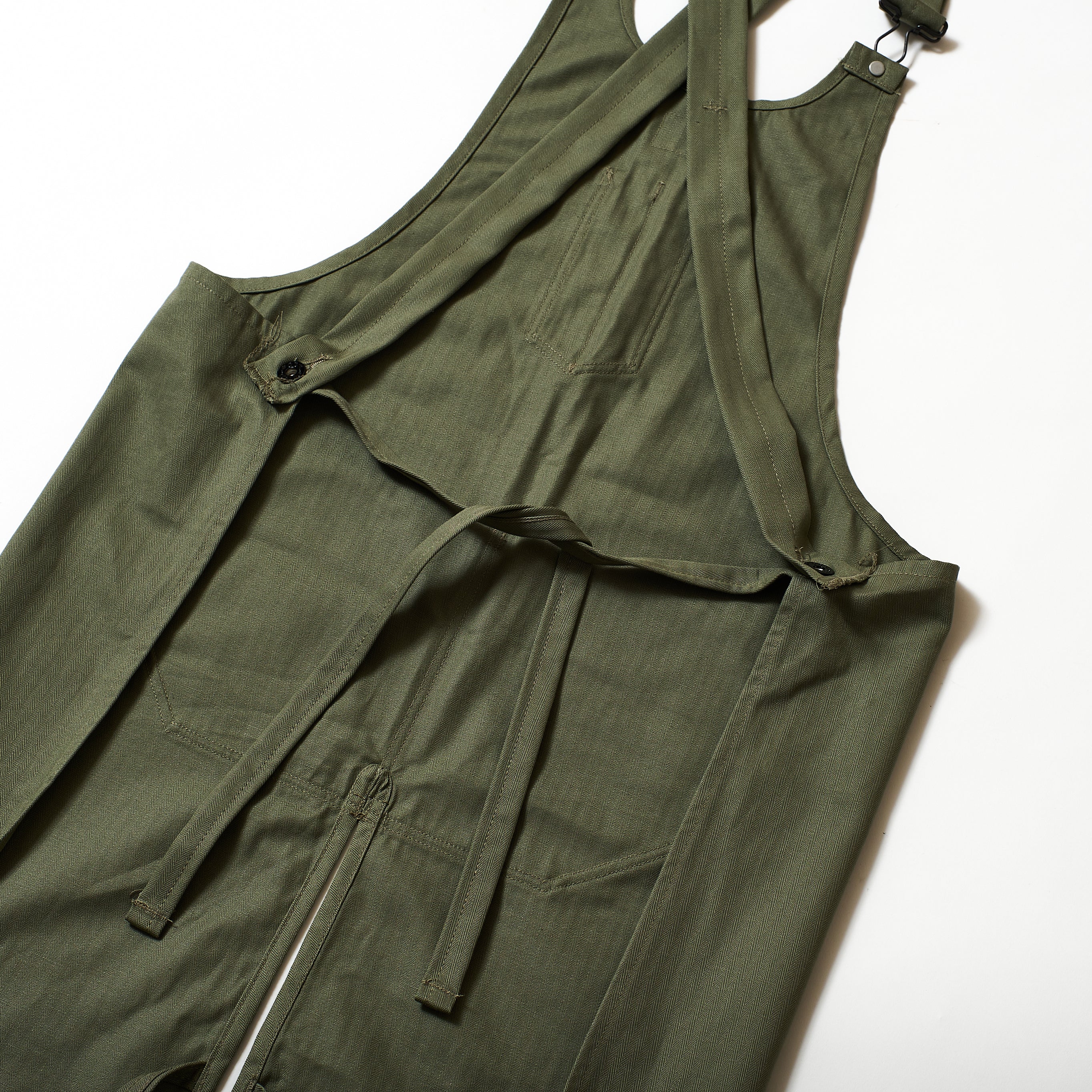 #3801-HBTS POST Apron #1 : cotton HBT khaki combo
