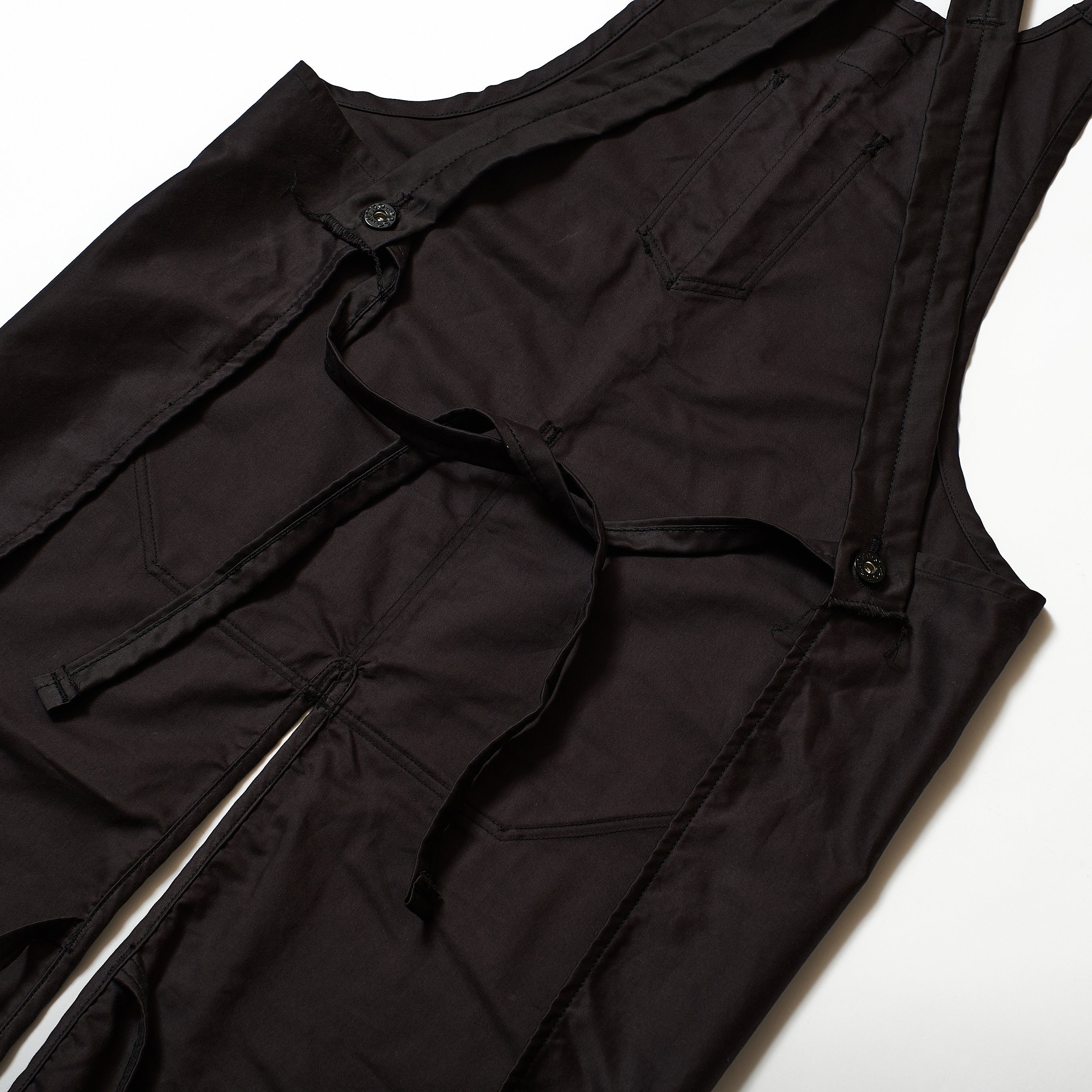 #3801-CS POST Apron #1 : cotton sateen faded black