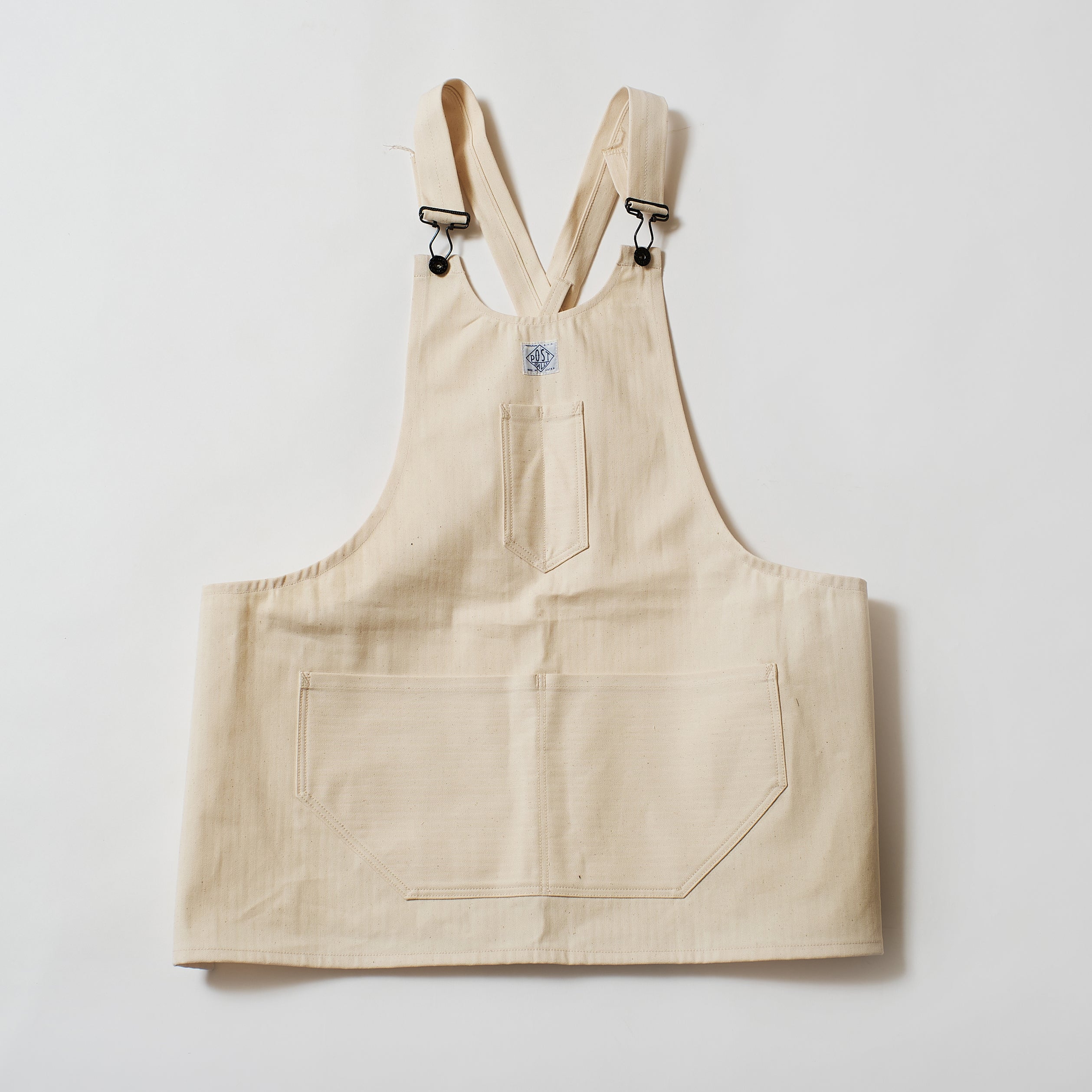 #3802-HBTN POST Apron #2 : cotton HBT natural
