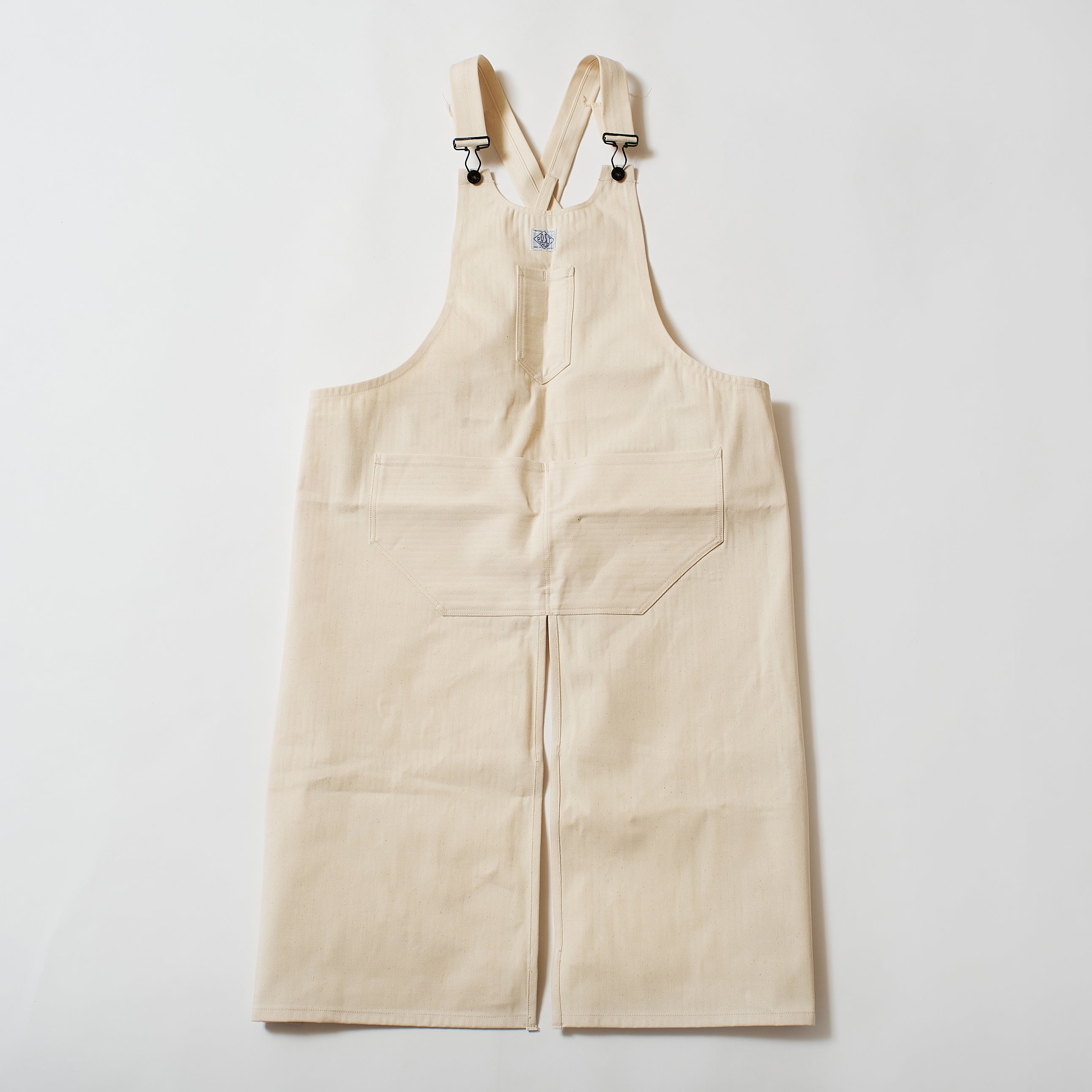 #3801-HBTN POST Apron #1 : cotton HBT natural