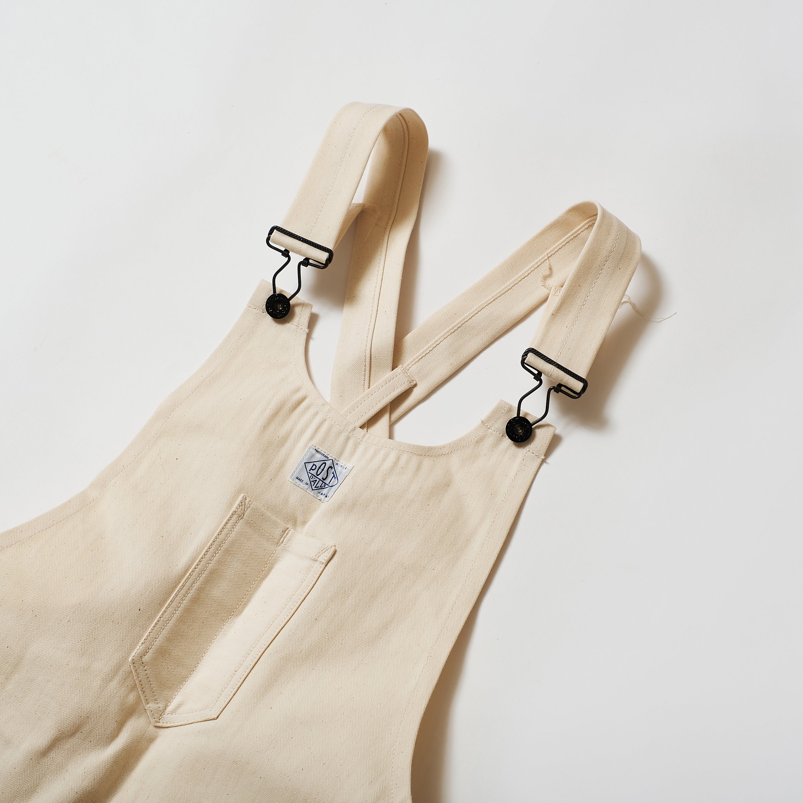 #3801-HBTN POST Apron #1 : cotton HBT natural