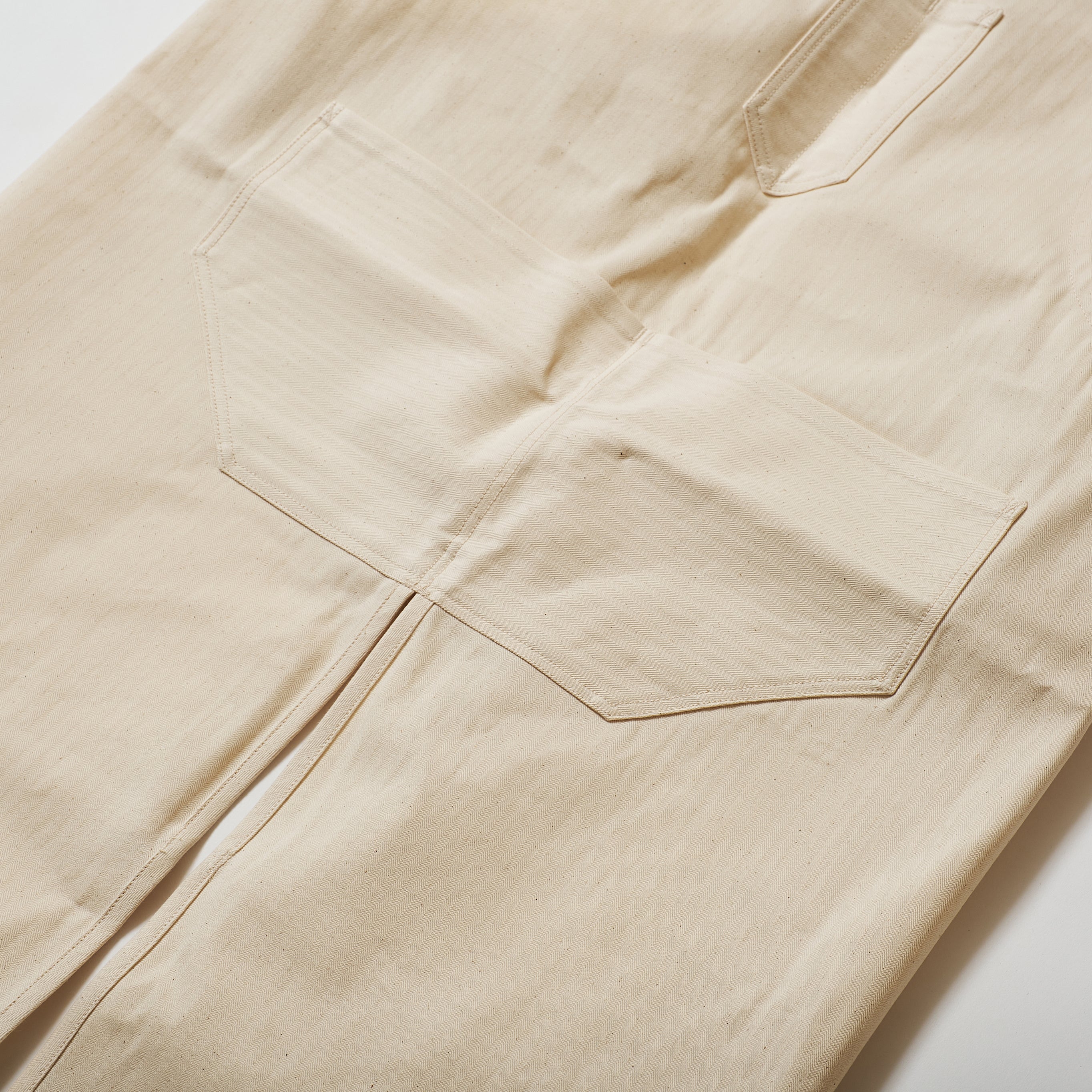 #3801-HBTN POST Apron #1 : cotton HBT natural