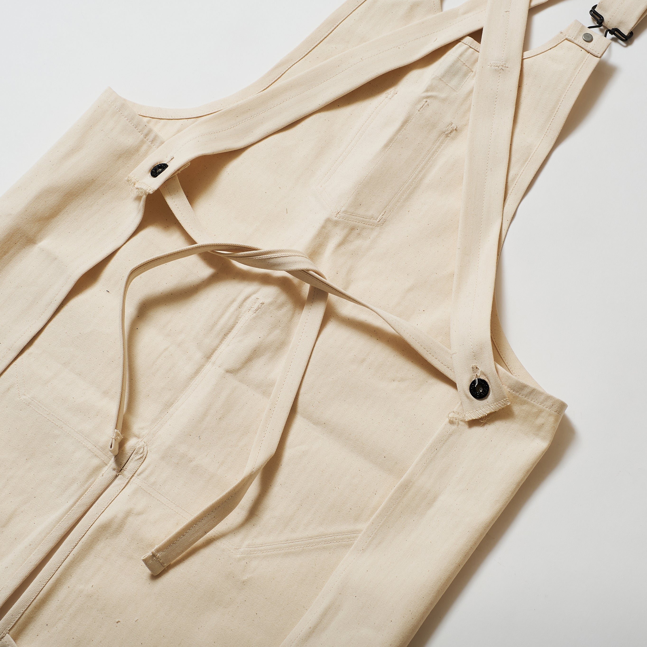 #3801-HBTN POST Apron #1 : cotton HBT natural