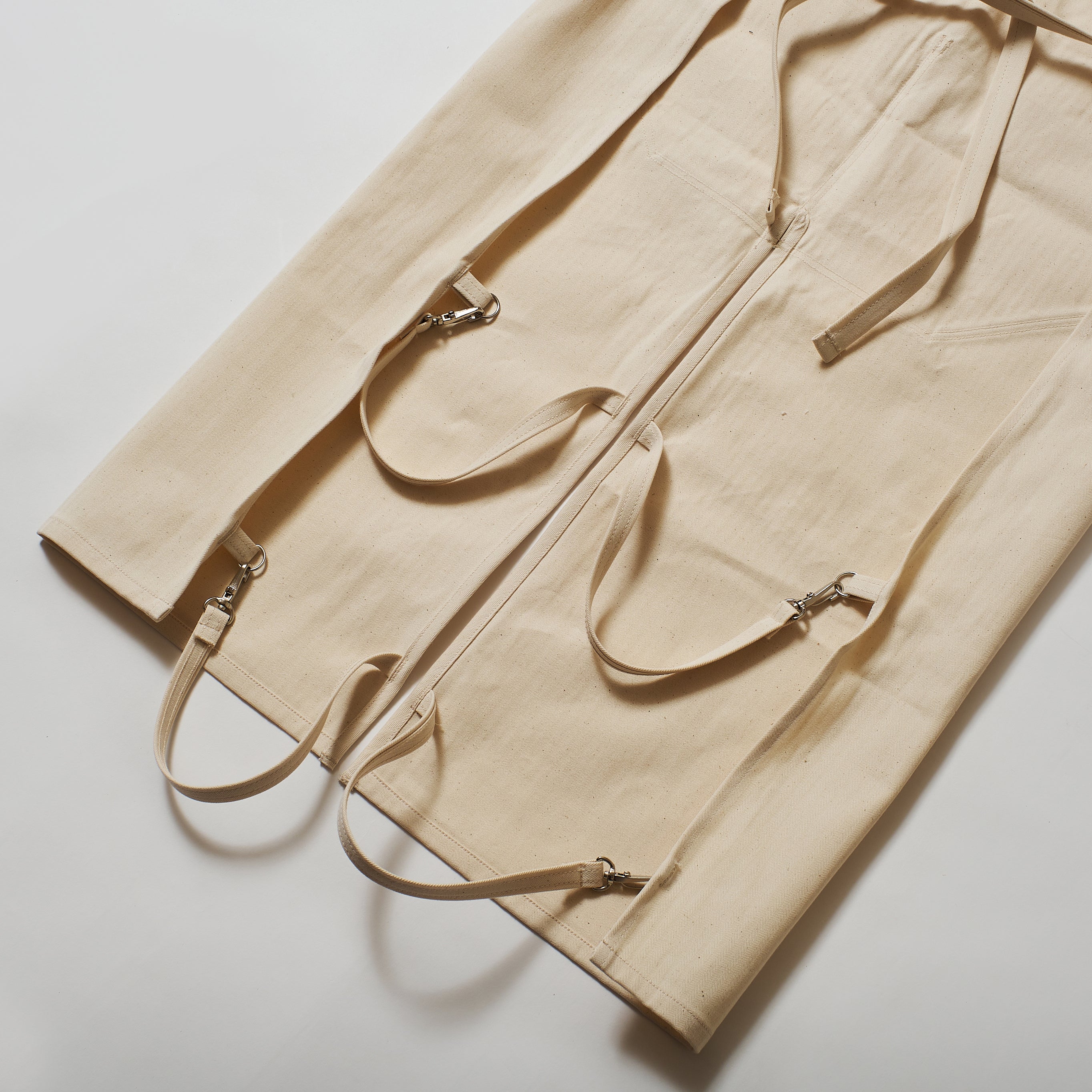 #3801-HBTN POST Apron #1 : cotton HBT natural