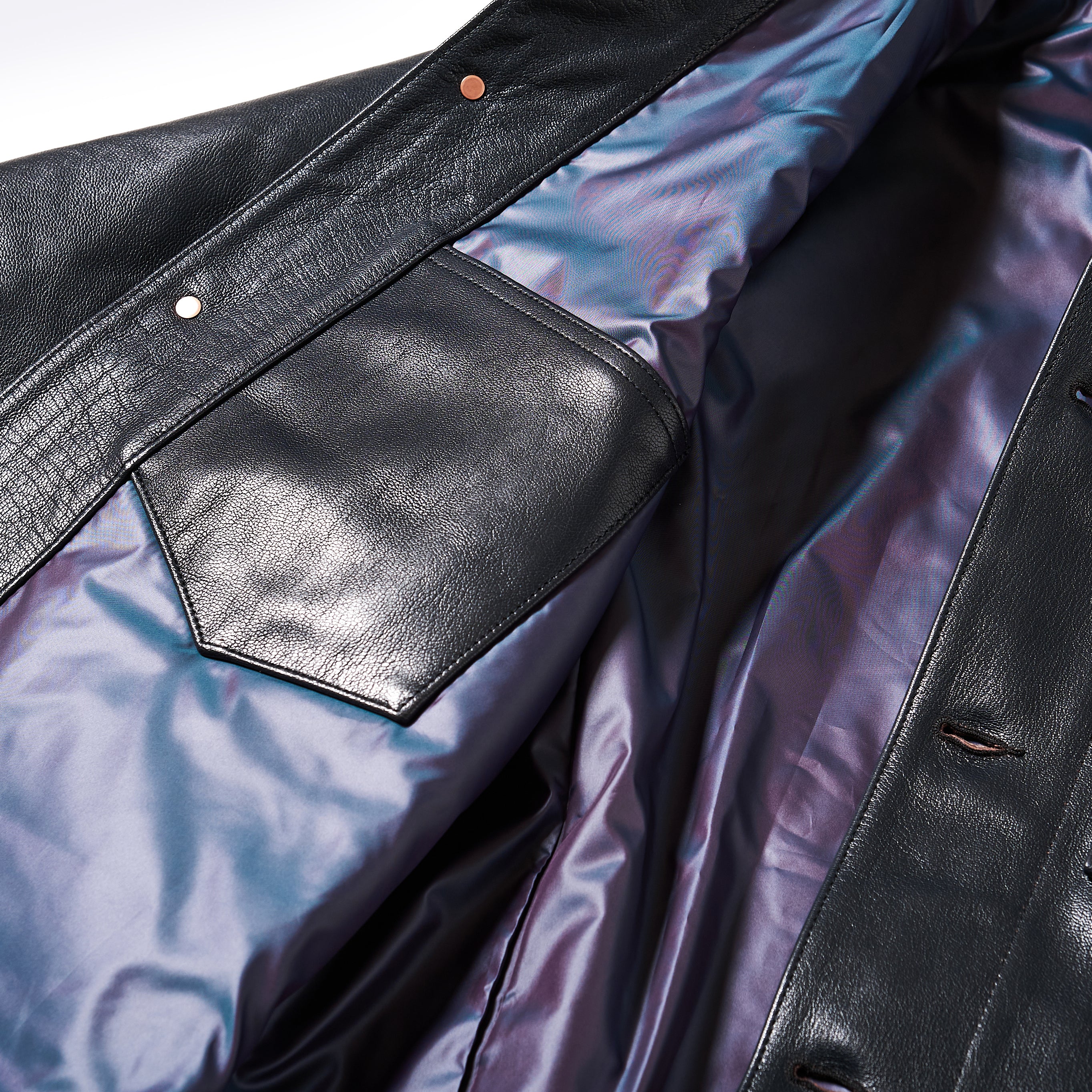 #1111-G3 De Luxe Railroader : premium goatskin navy