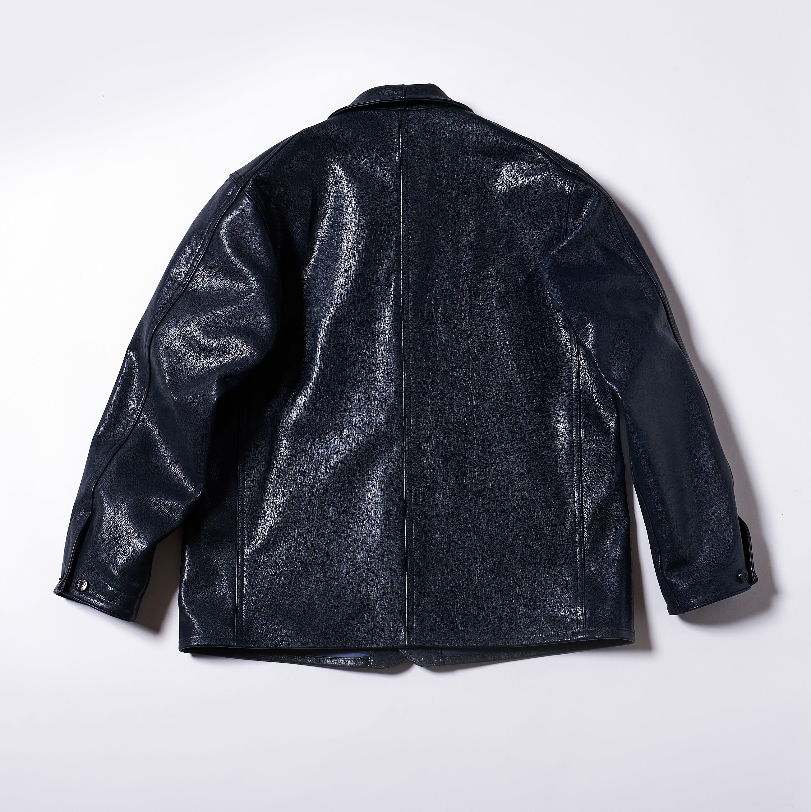 #1111-G3 De Luxe Railroader : premium goatskin navy