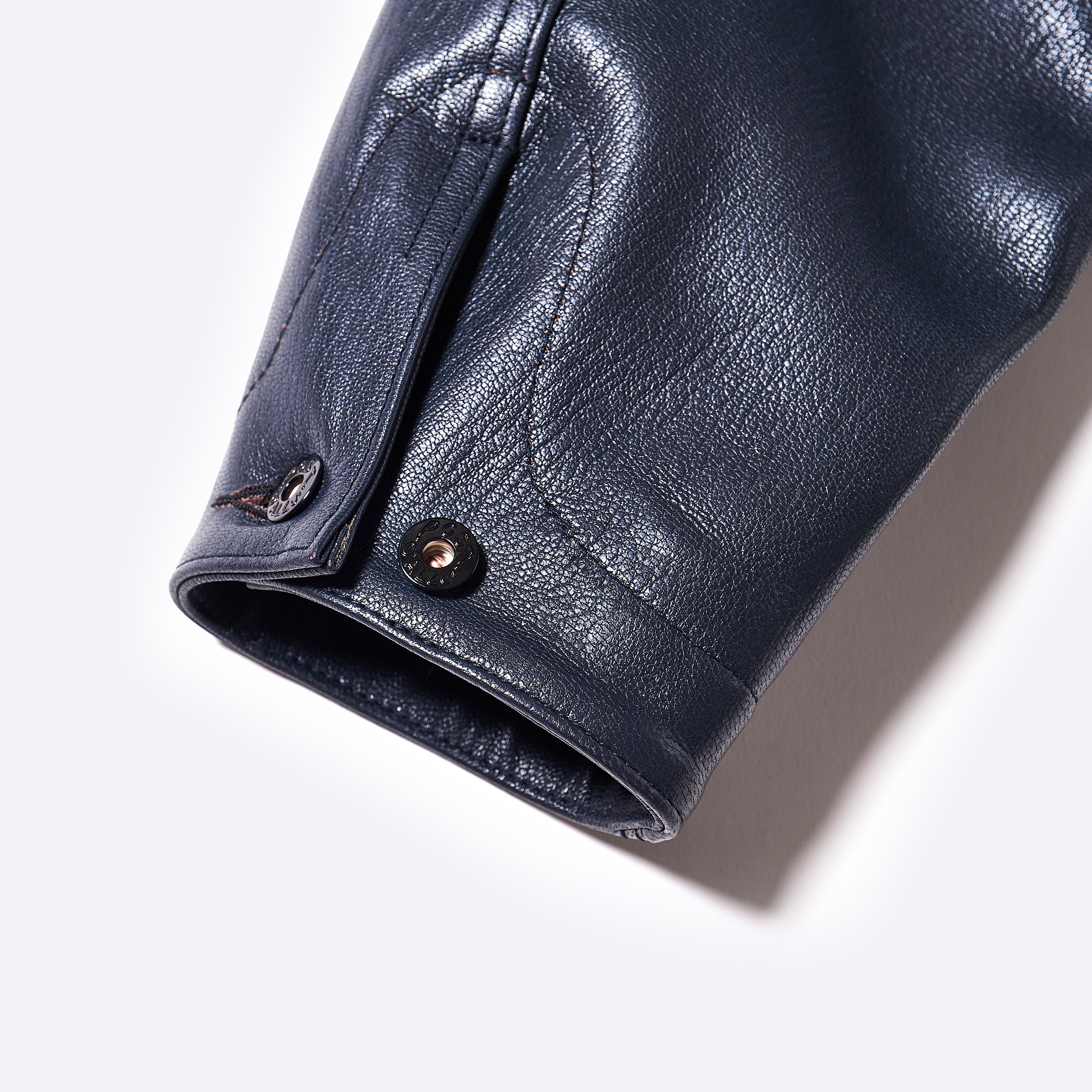 #1111-G3 De Luxe Railroader : premium goatskin navy
