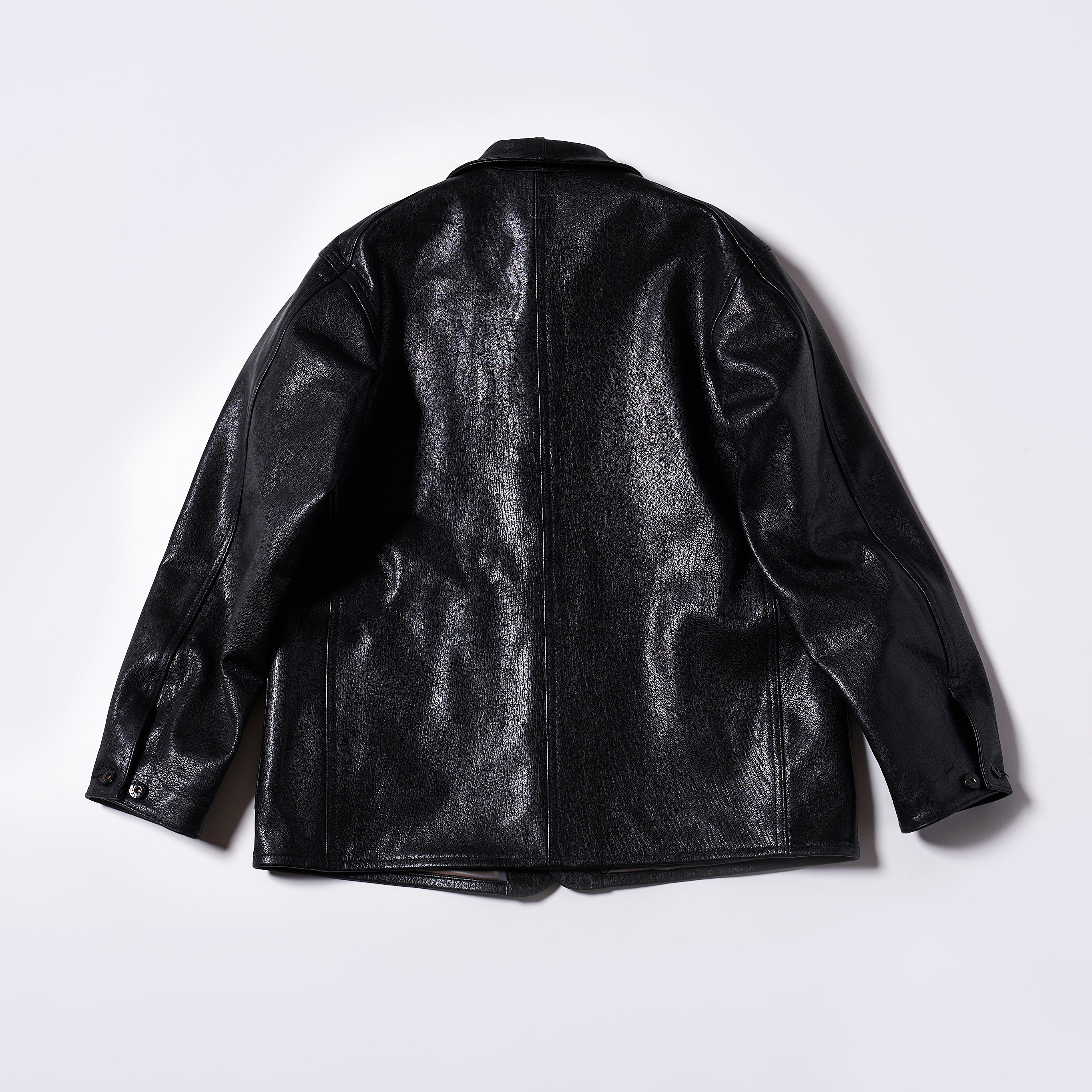 #1111-G1 De Luxe Railroader : premium goatskin black