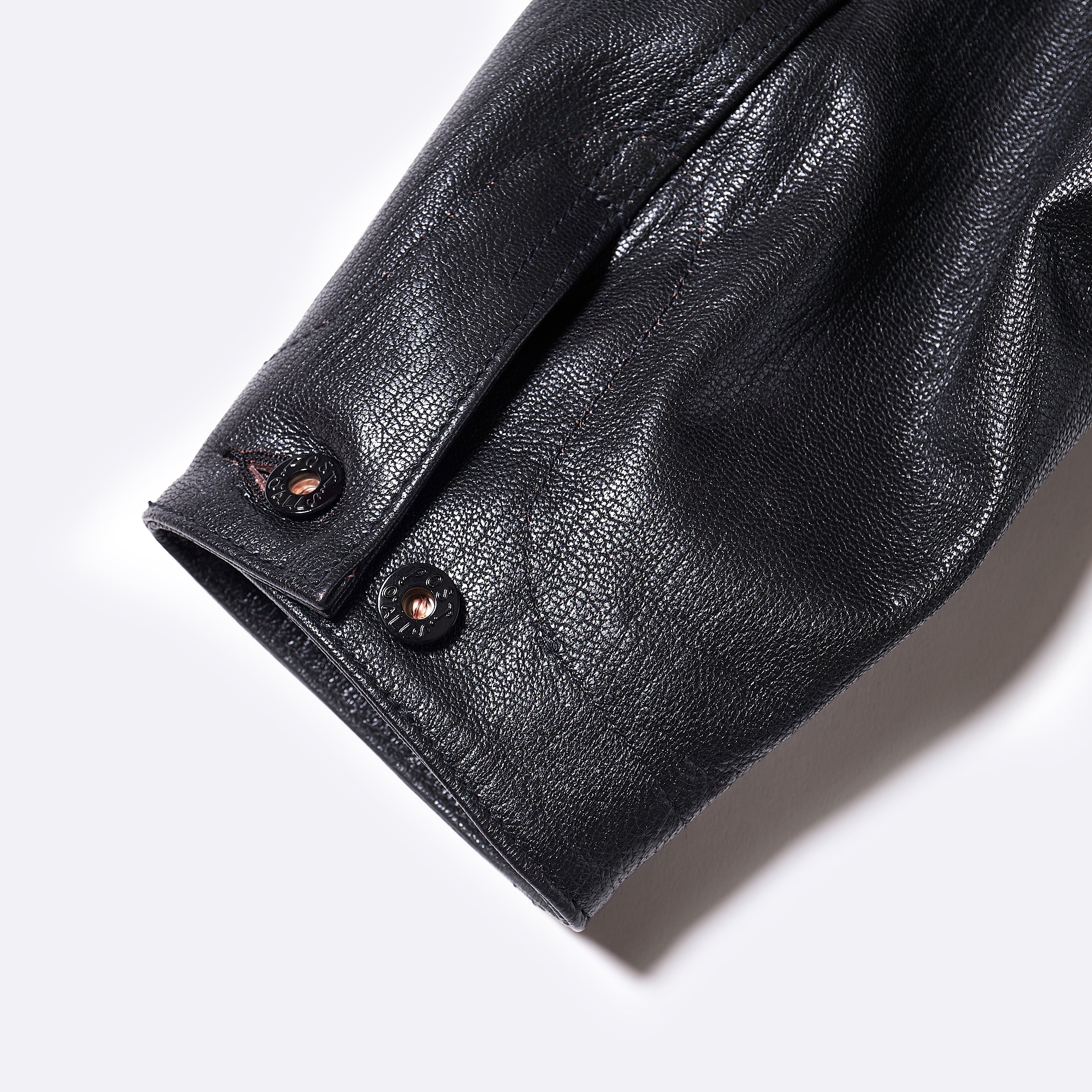 #1111-G1 De Luxe Railroader : premium goatskin black