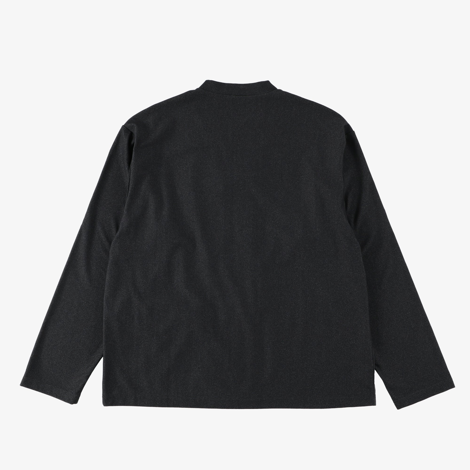 #3609-CB E-Z Zip Cardigan : nylon taffeta x mid weight jersey black (Shop Special)