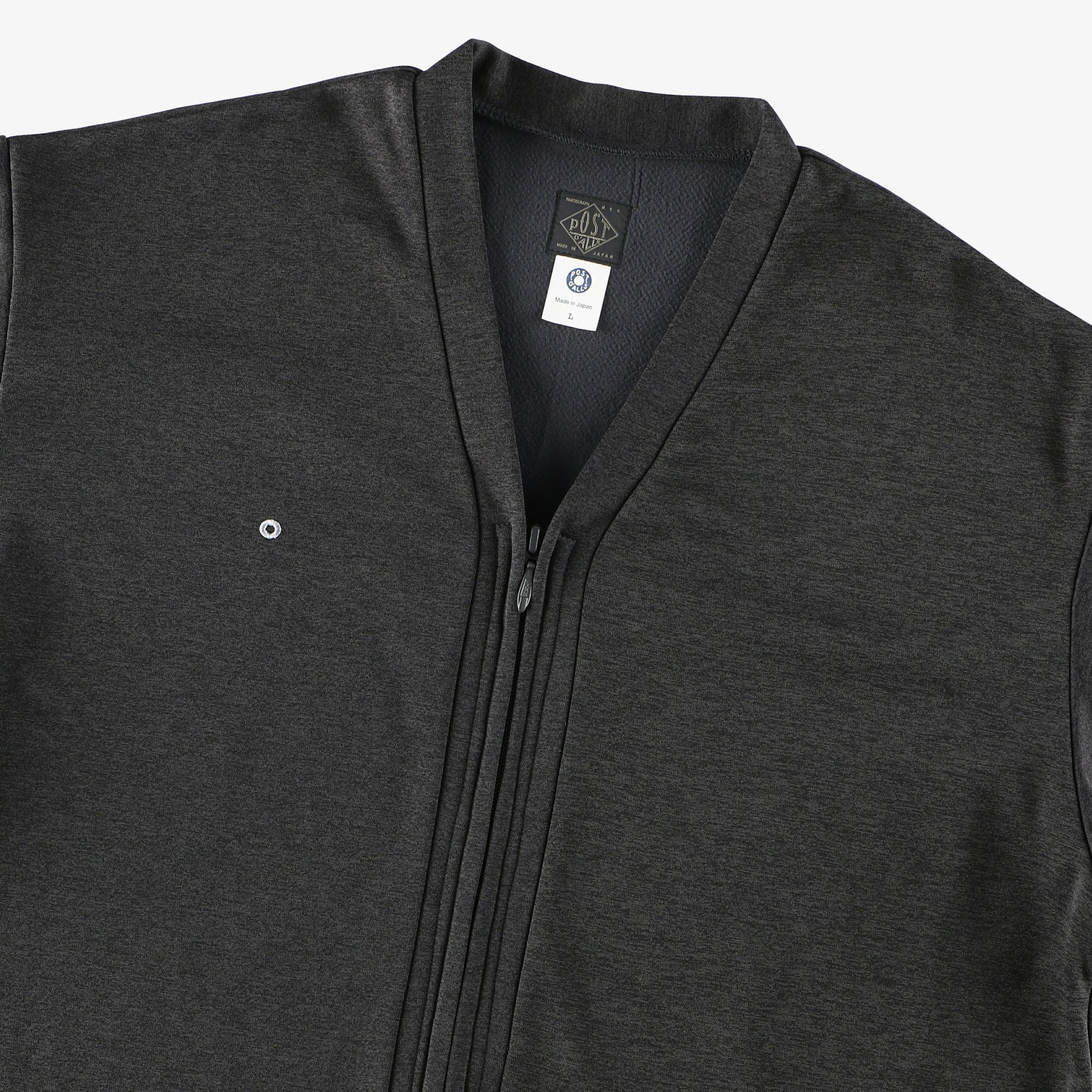 #3609 E-Z Zip Cardigan PJ1 / poly jersey charcoal heather