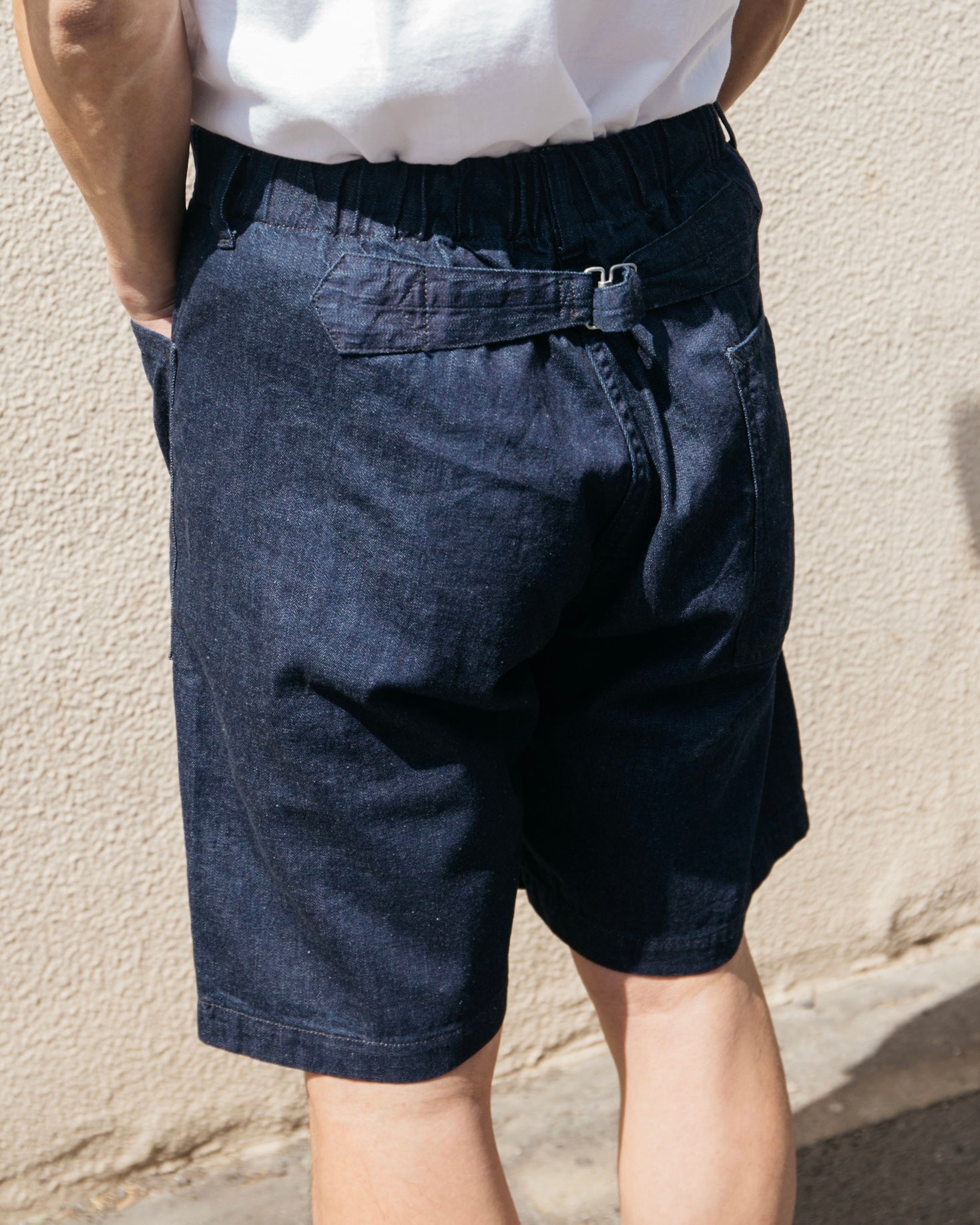 #3313S-8D EZ ARMY-NAVY Shorts : 8oz. denim indigo