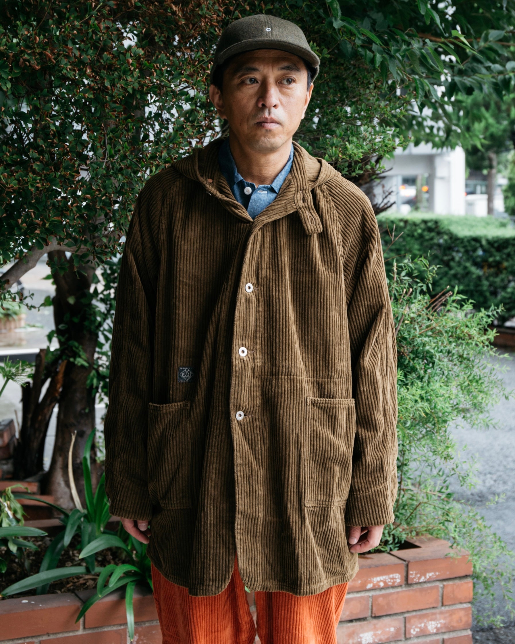 Post Overalls x Battenwear SB40 W/Hood : 5 Wale corduroy Brown