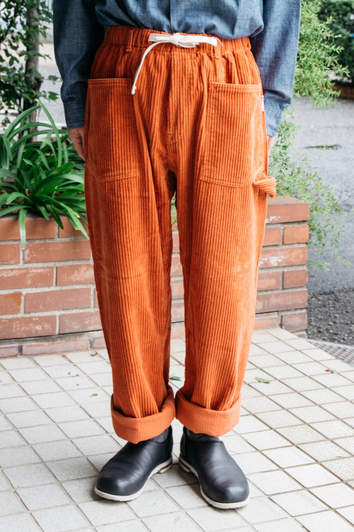 Post Overalls x Battenwear Army Pants : 5 Wale corduroy Burnt Orange