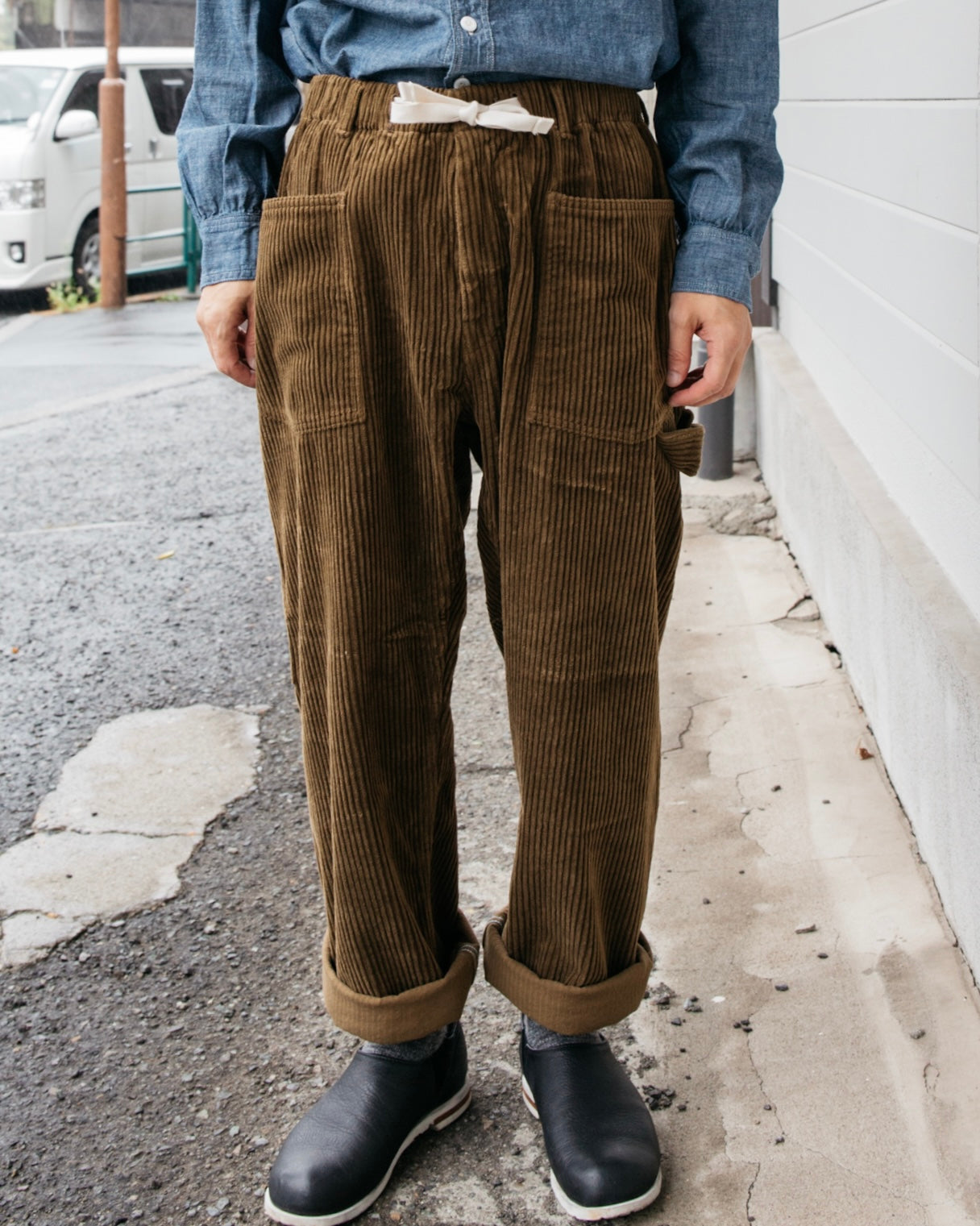 Post Overalls x Battenwear Army Pants : 5 Wale corduroy Brown