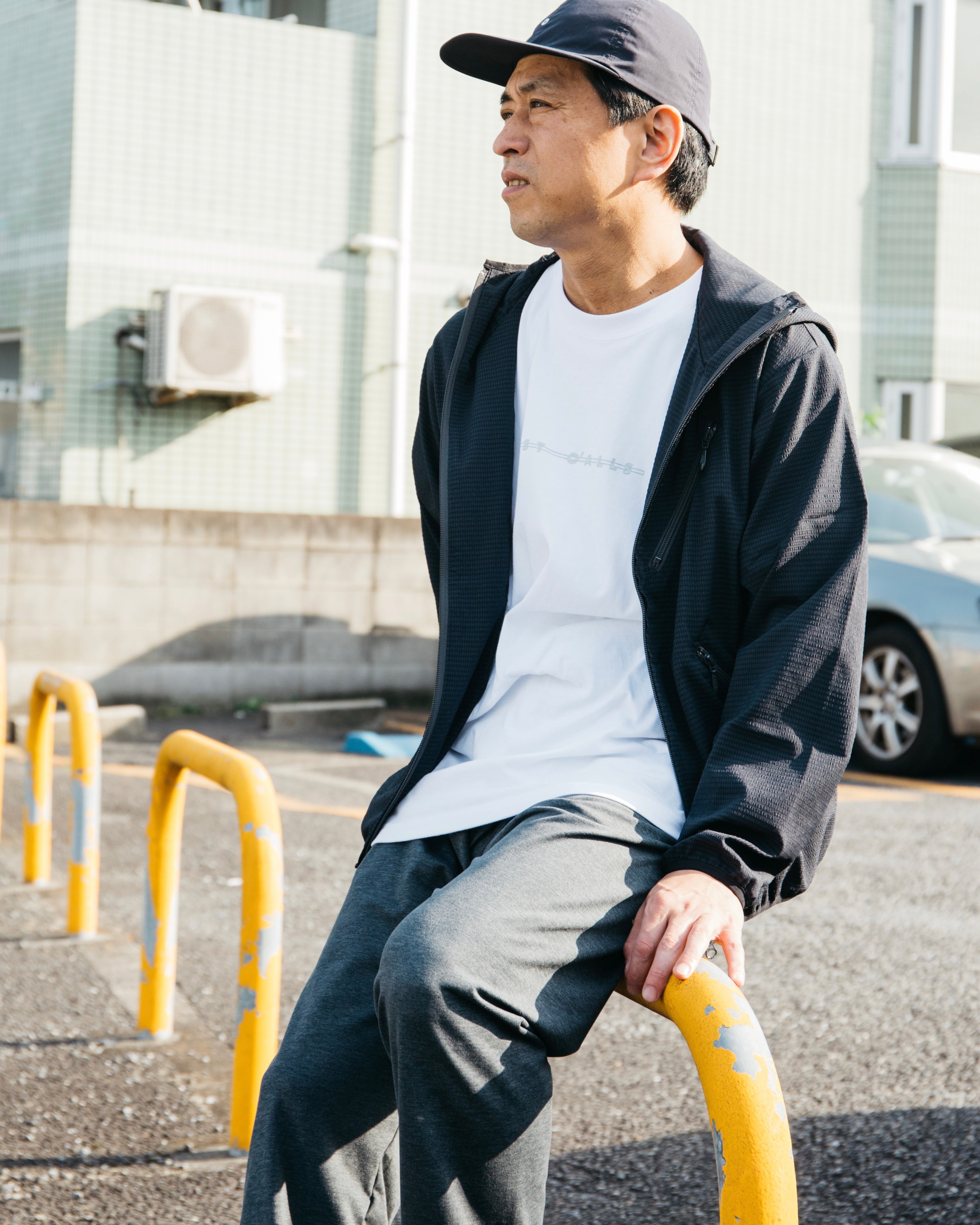 #3008-WS Shop Logo Tee : white x silver sparkle