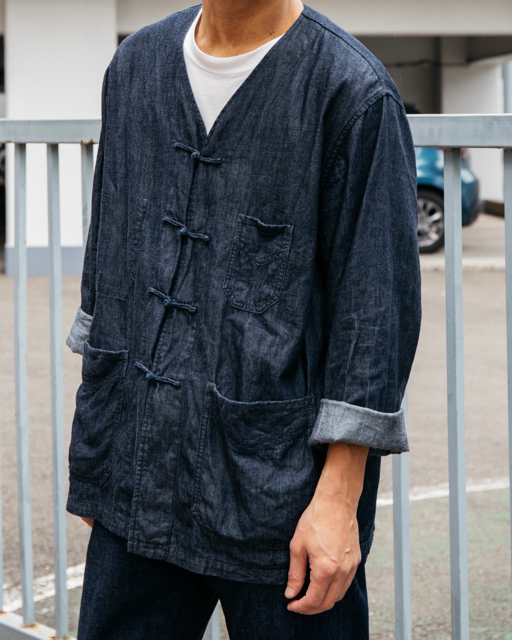 #3109-LDI POST Chinois DV : light denim indigo