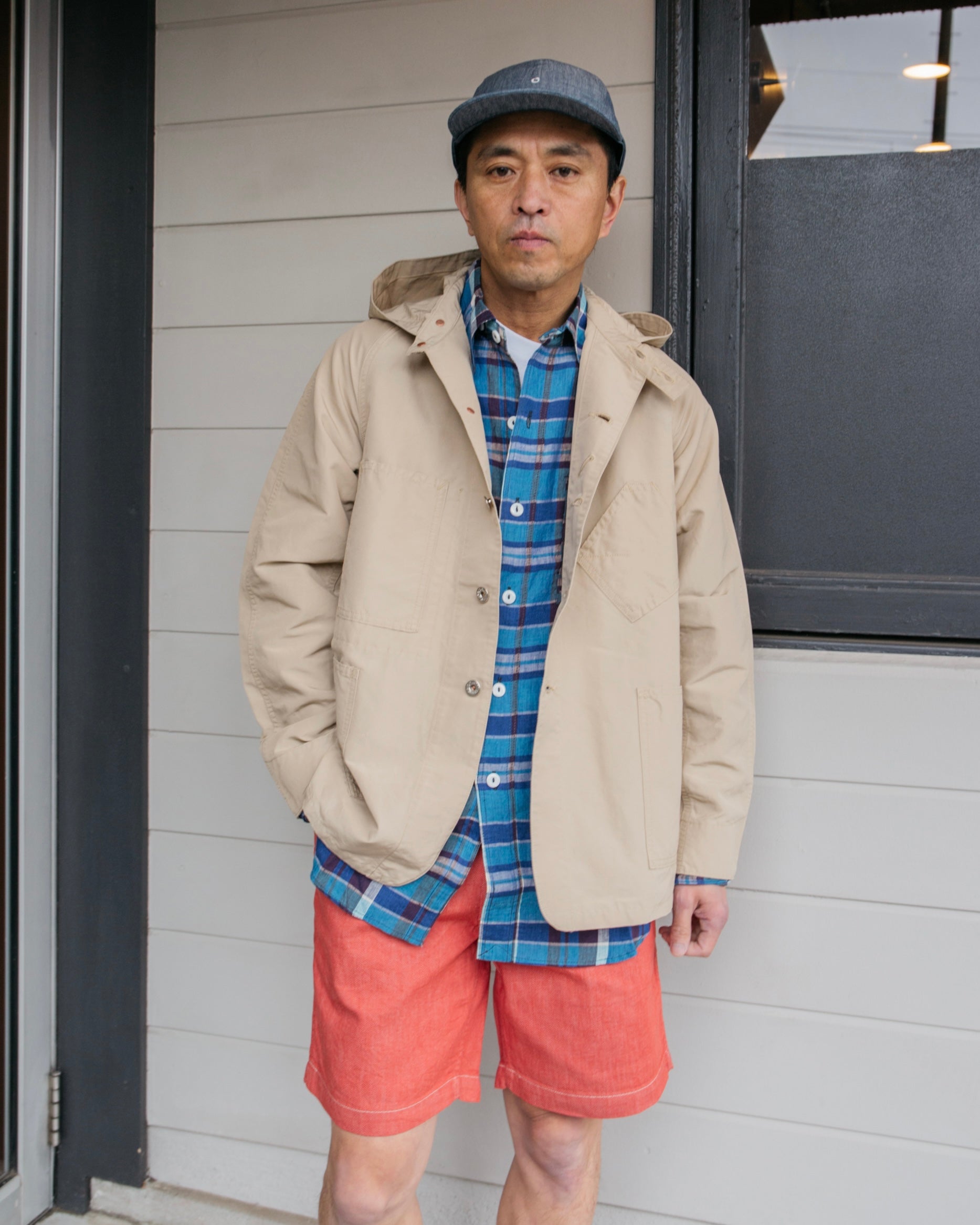 Post Overalls x Battenwear SWEETBEAR w/Hood : 60/40 Cloth beige