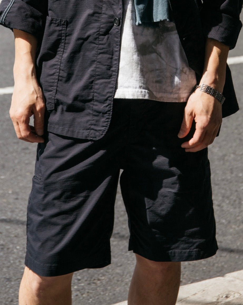#3303S-RS Citi-Cruz Chino Shorts : poly feather ripstop black