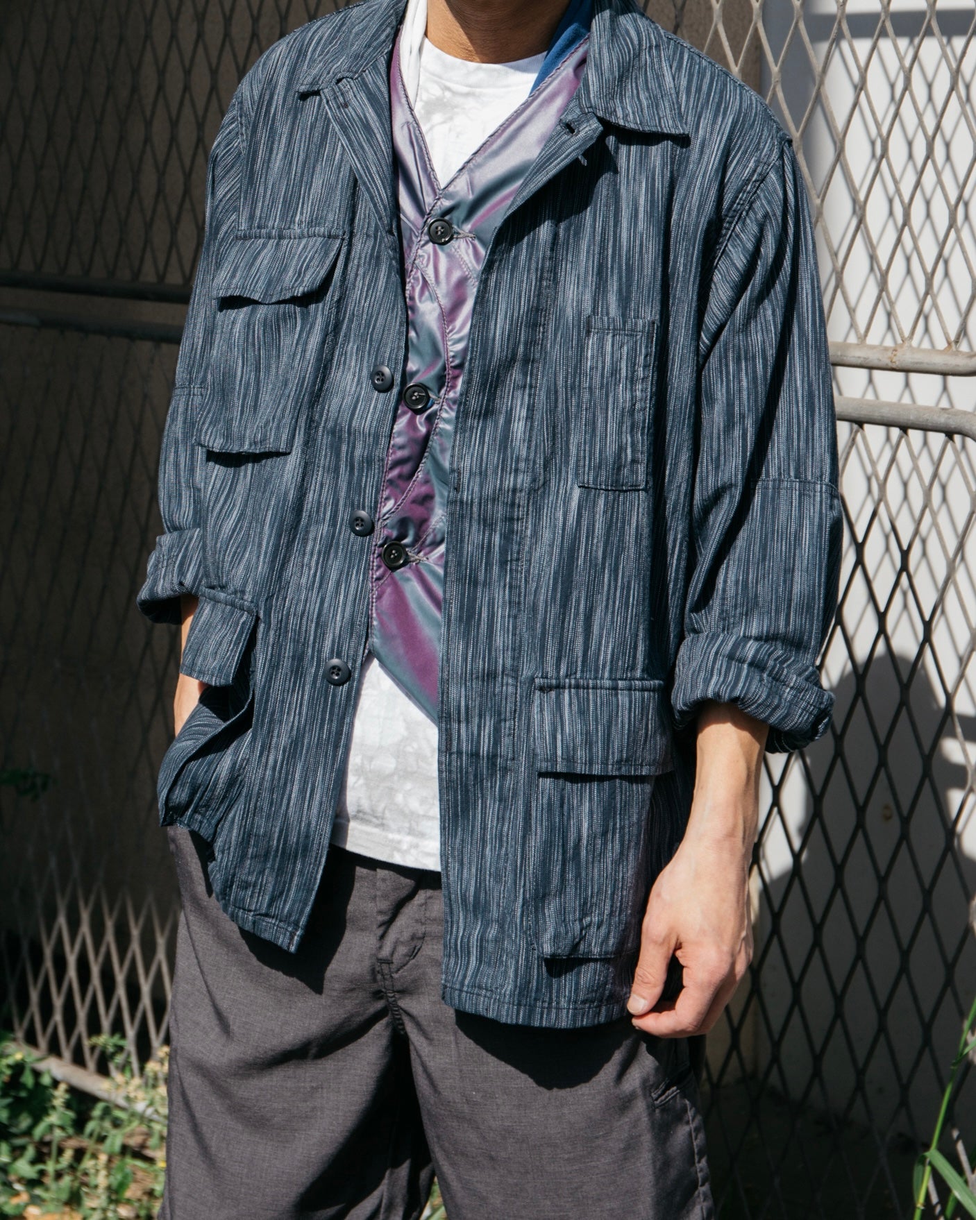 #1123 IKT BDU-R : ikat indigo