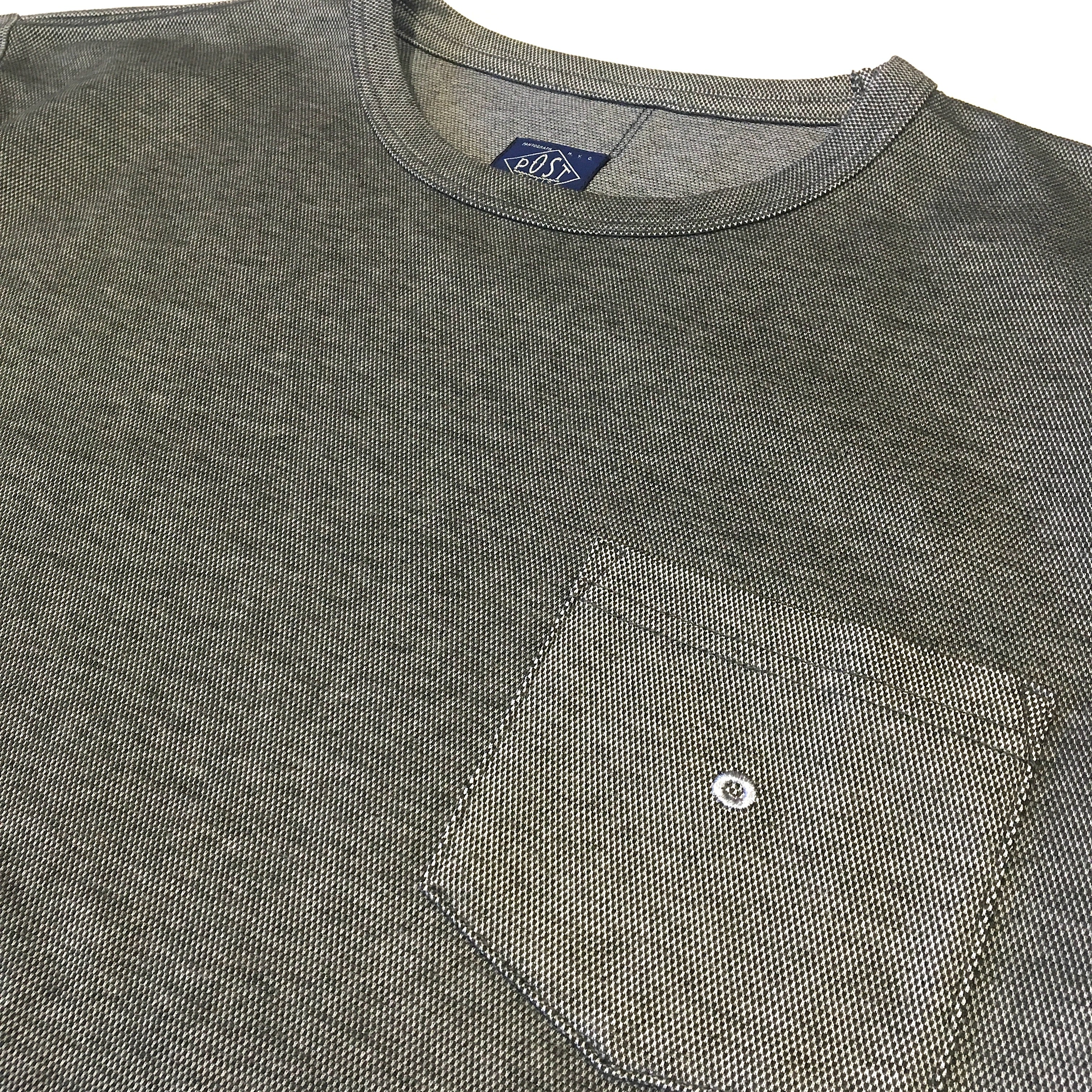 #3606 Binder Pocket Tee CMP3 : Coolmax Pique charcoal heather
