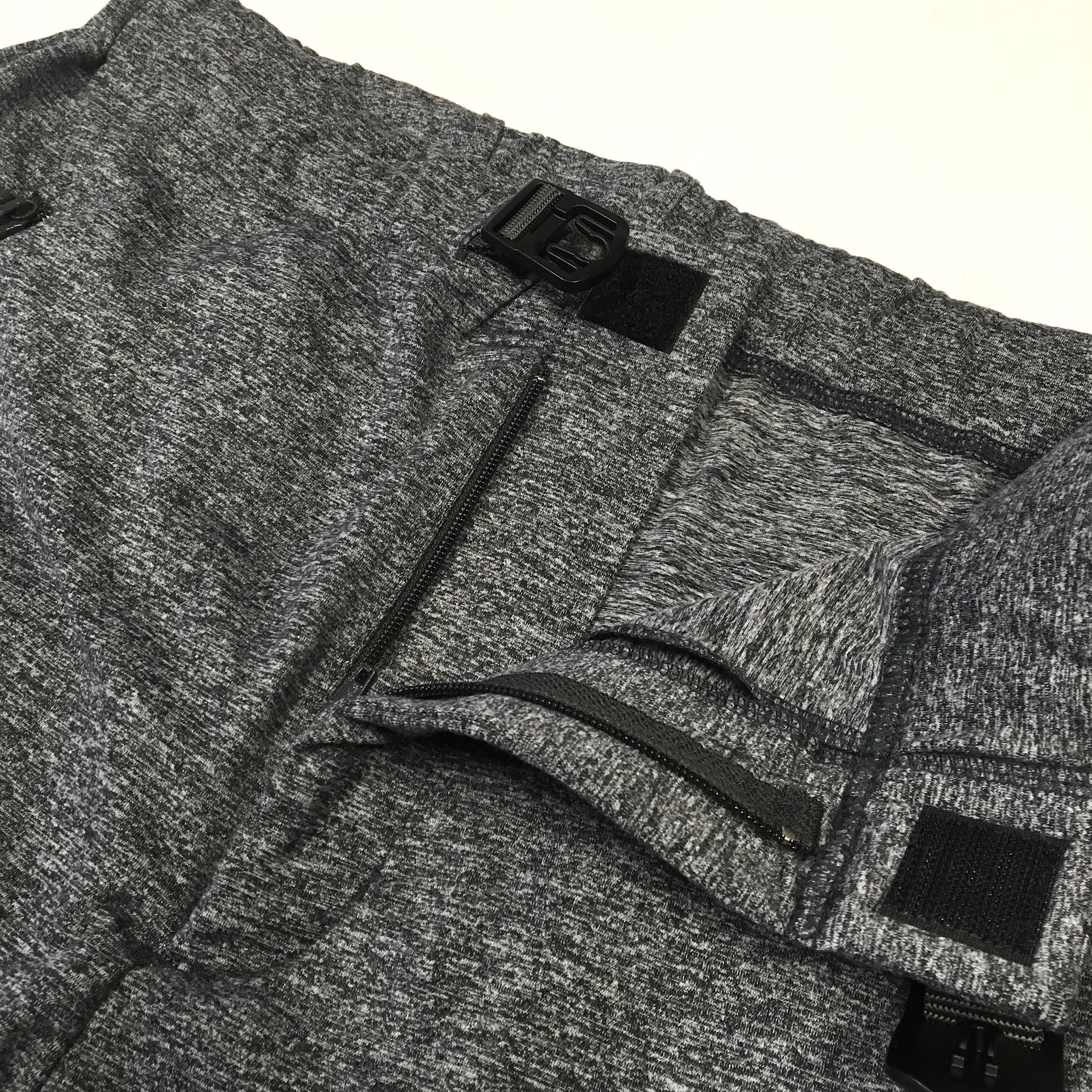 #3604-PJ2 E-Z shorts : light weight poly jersey ash heather