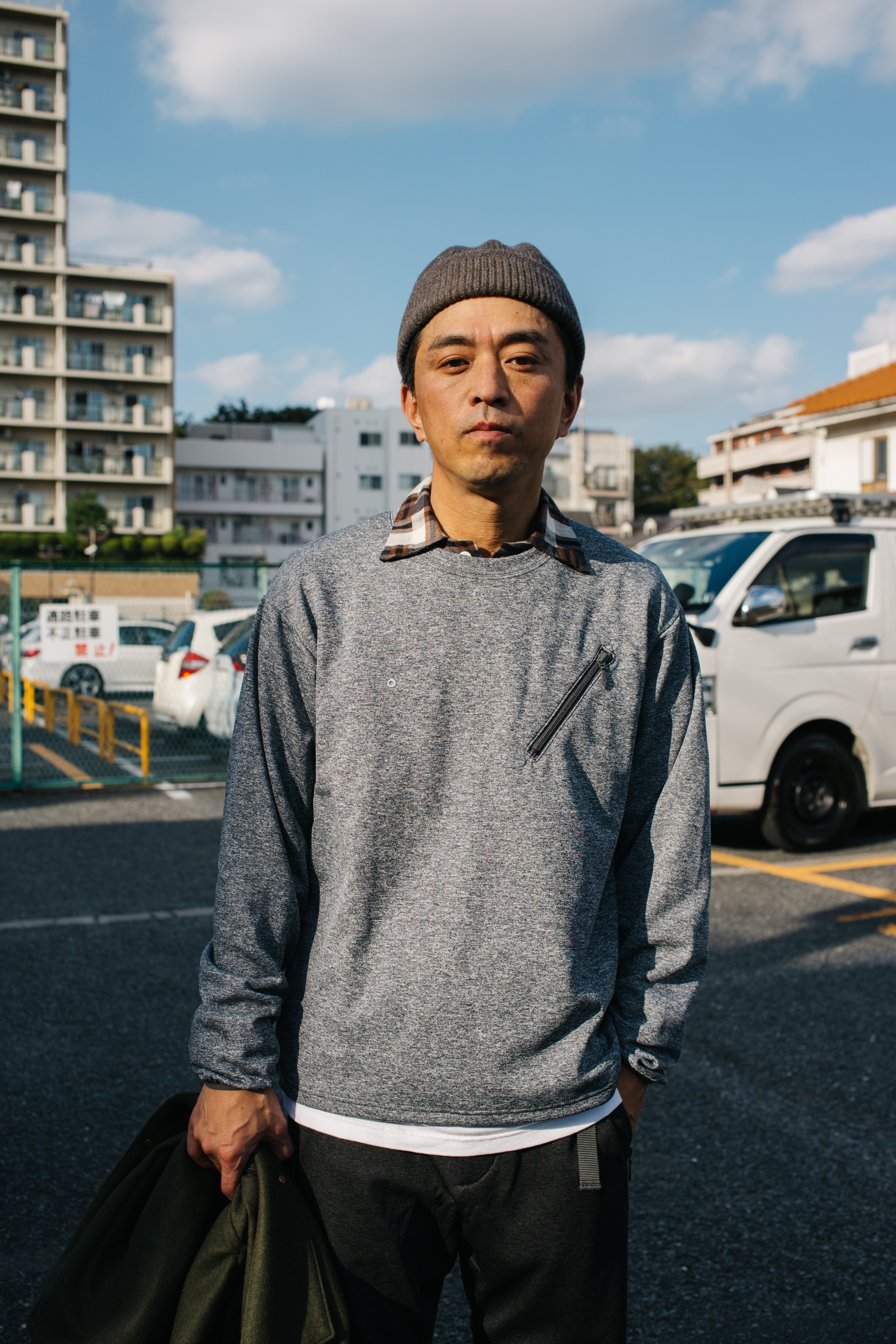#3612 EZ LS Tee 2 J3 : poly jersey dark ash (Shop Special)
