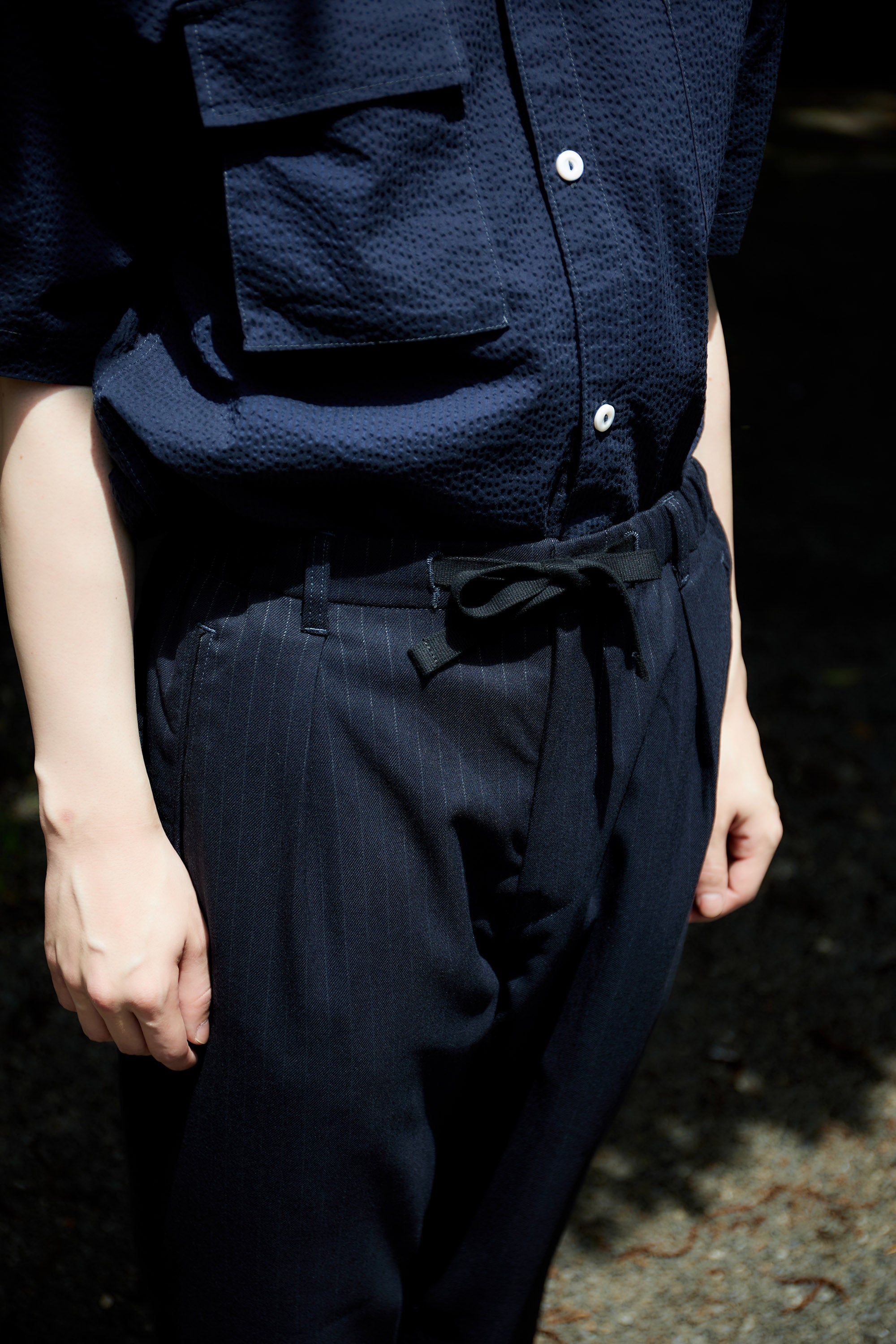 #3304 EZ Lax PSS : poly suiting stripe navy