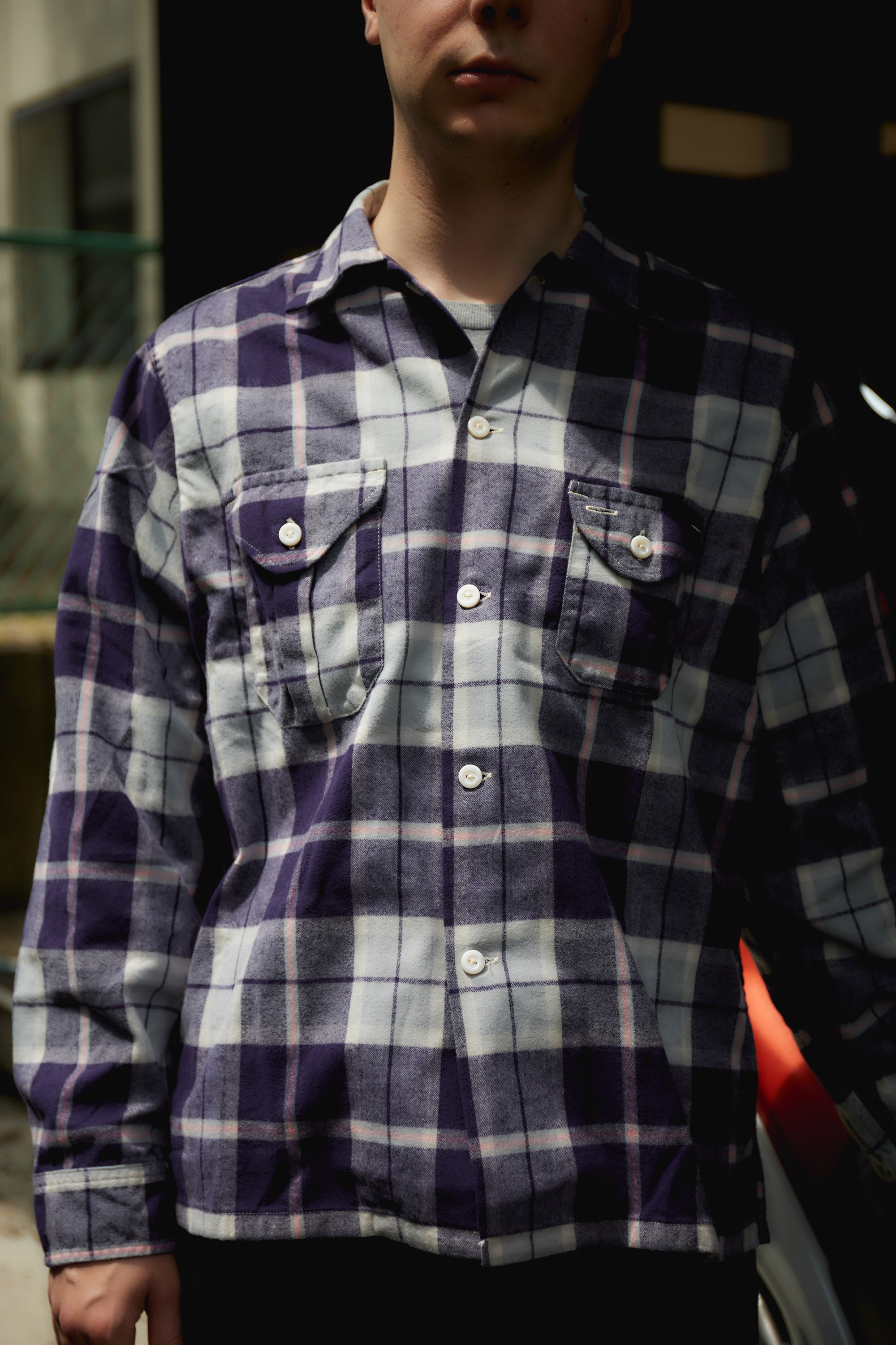 #3209 EZ Cruzer CF6 : cotton flannel plaid purple plaid