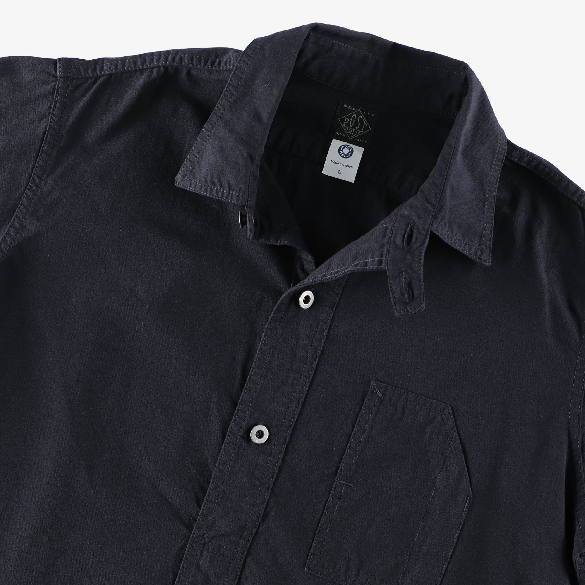 #1201 No.1 Shirt CT1 / cotton twill black