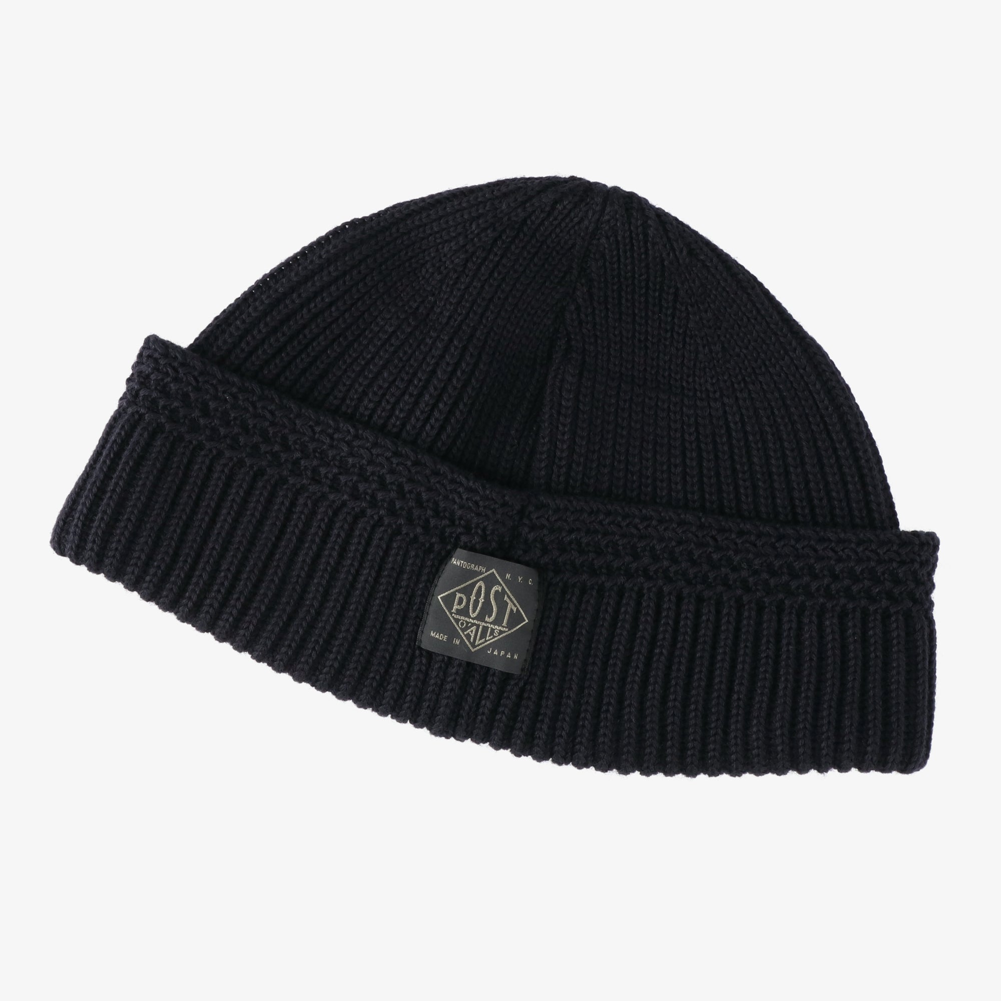 #4102 POST Beanie 2 : wool knit navy