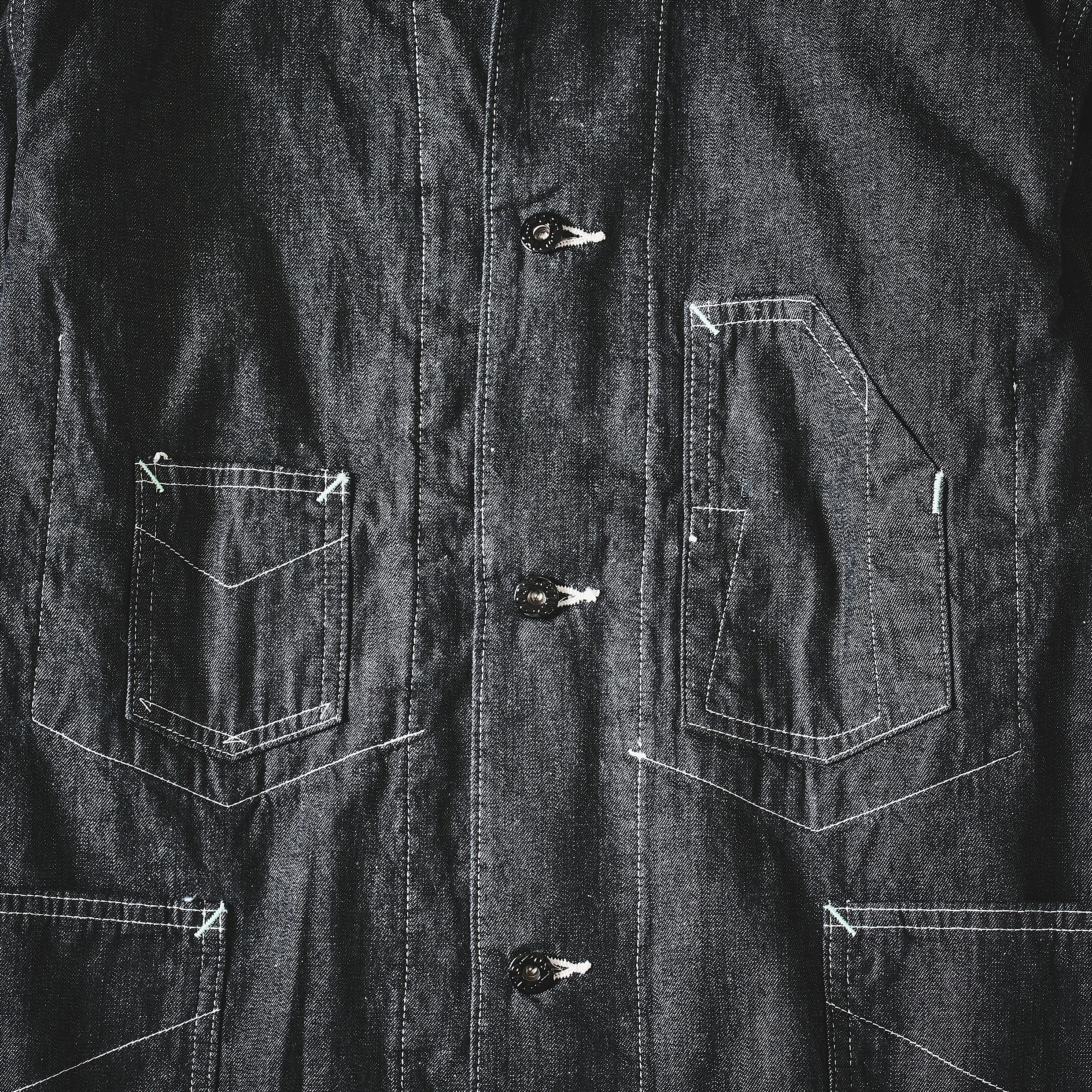 #3111-8DB De Luxe Railroader 2 : 8 oz. denim w/taffeta lining black