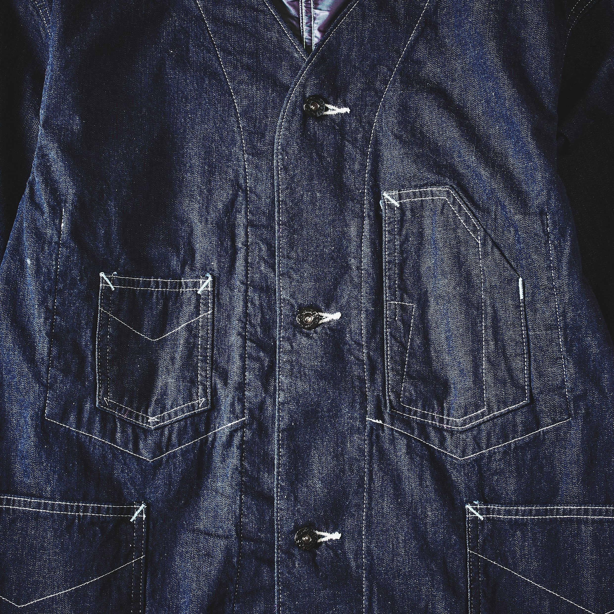 #3111DV-8DI De Luxe Railroader 2 DV : 8 oz. denim w/taffeta lining indigo