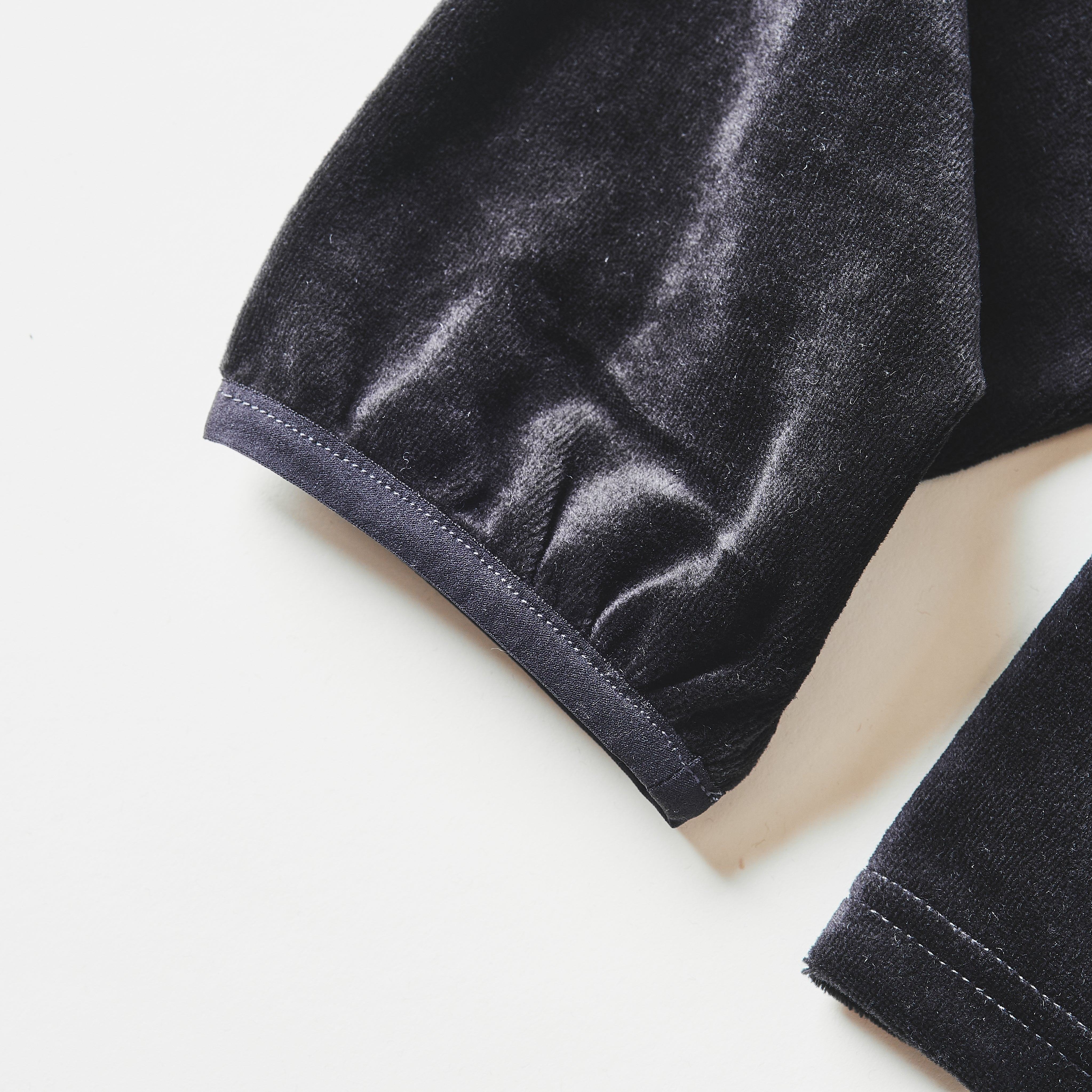 #3613-V3 E-Z Hoodie LLC 2 : poly/cotton velour black (Shop Special)