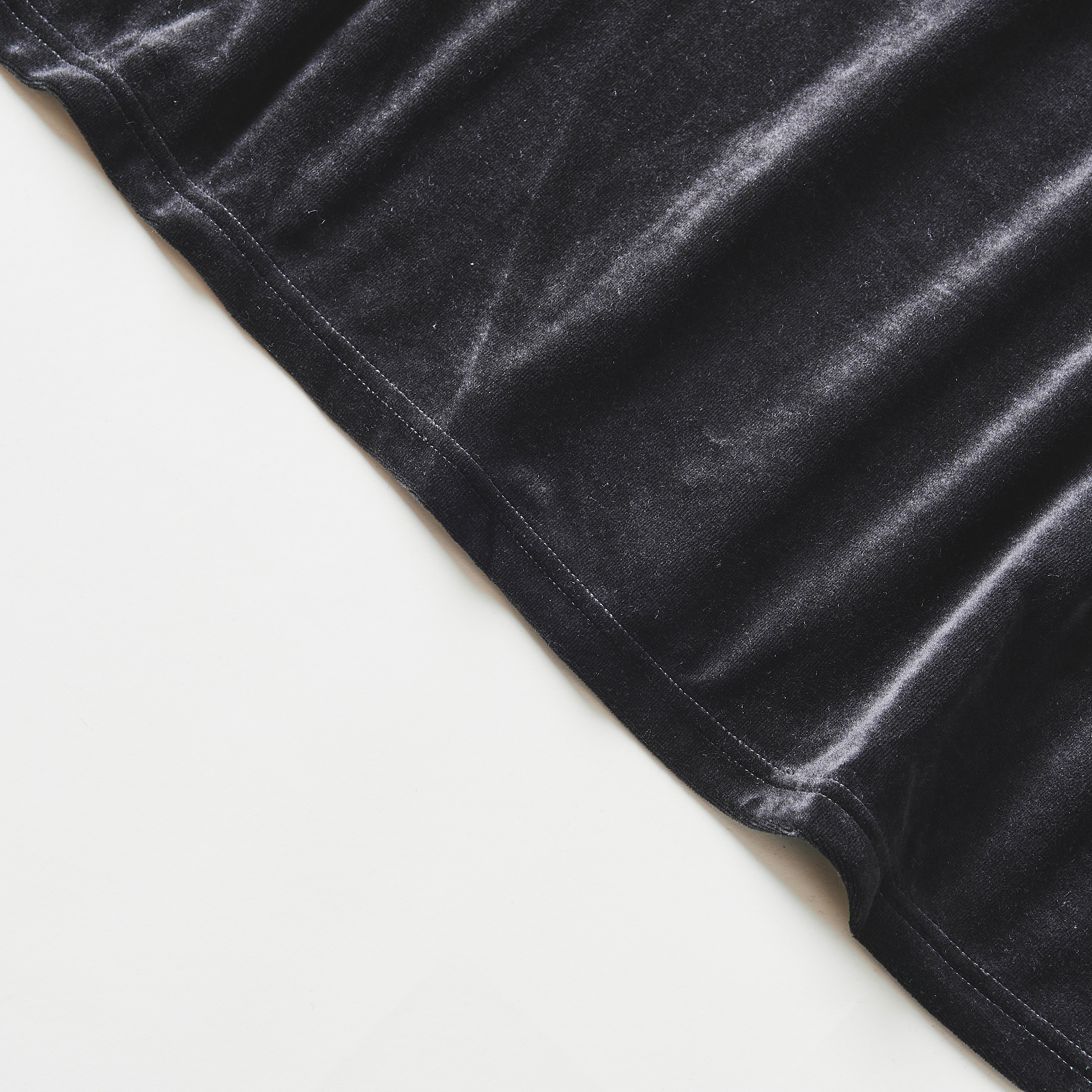 #3612-V3 E-Z Long Sleeve Tee 2 : poly/cotton velour black (Shop Special)