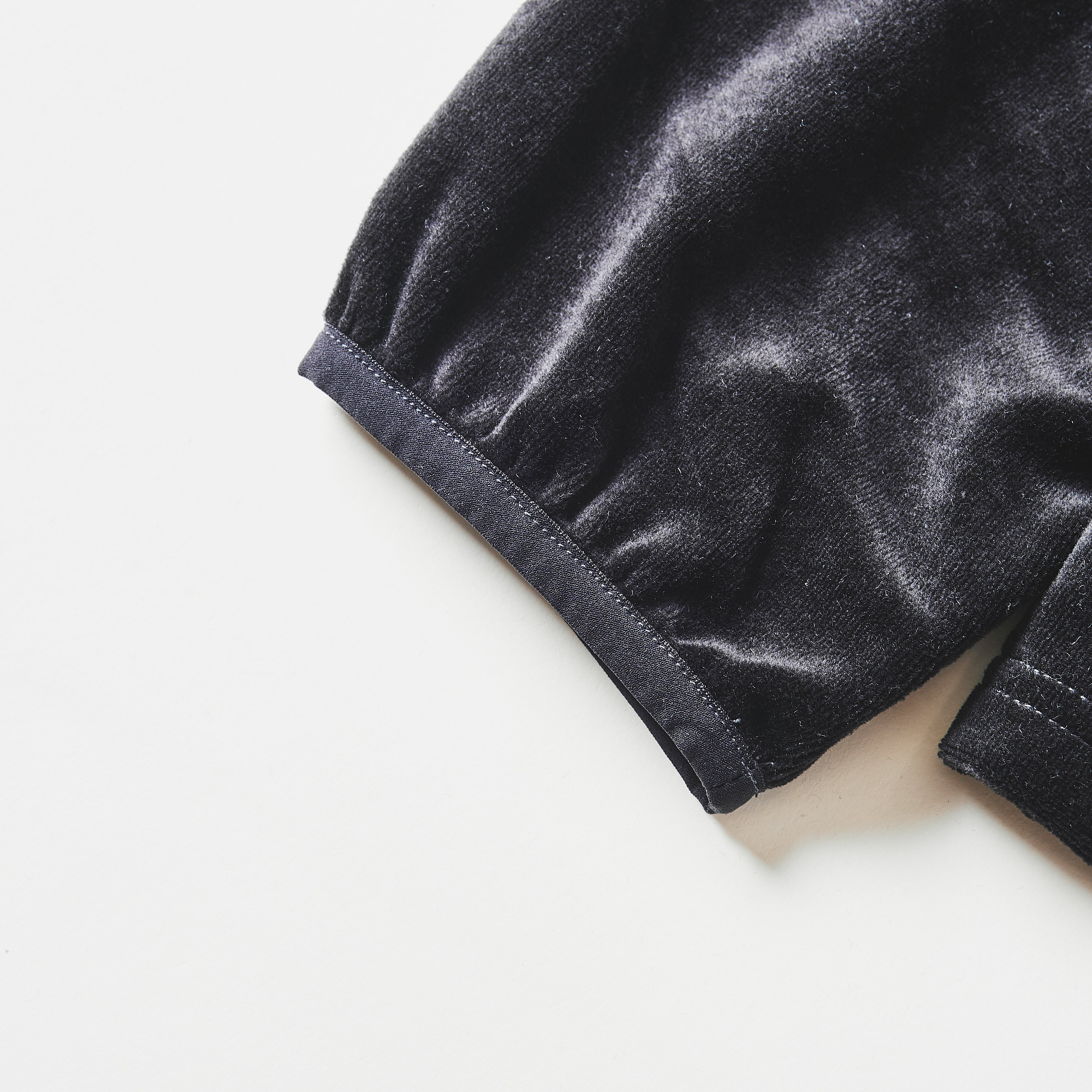 #3612-V3 E-Z Long Sleeve Tee 2 : poly/cotton velour black (Shop Special)