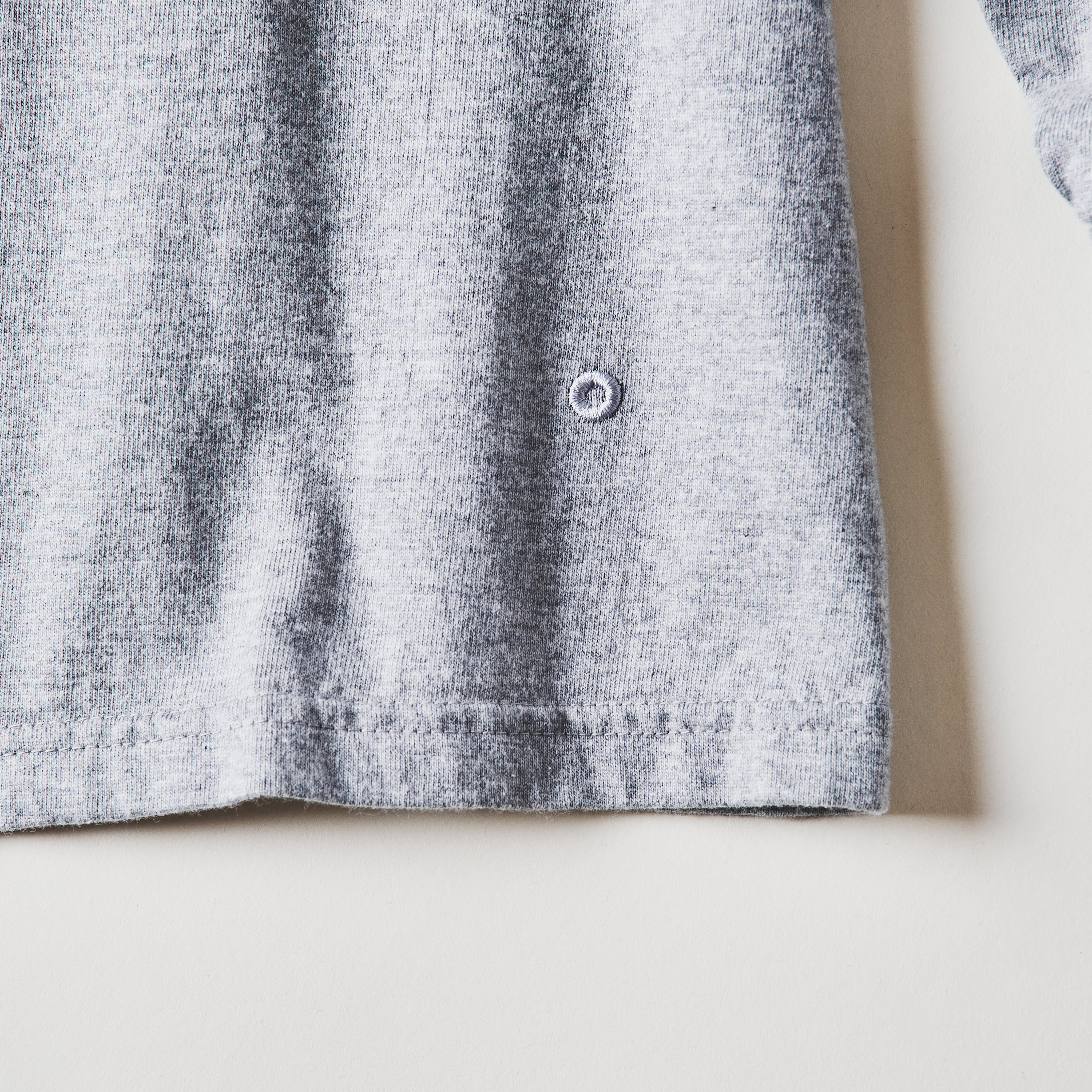 #3616-HJA Crew Pocket Long Sleeve Tee : heavyweight jersey ash