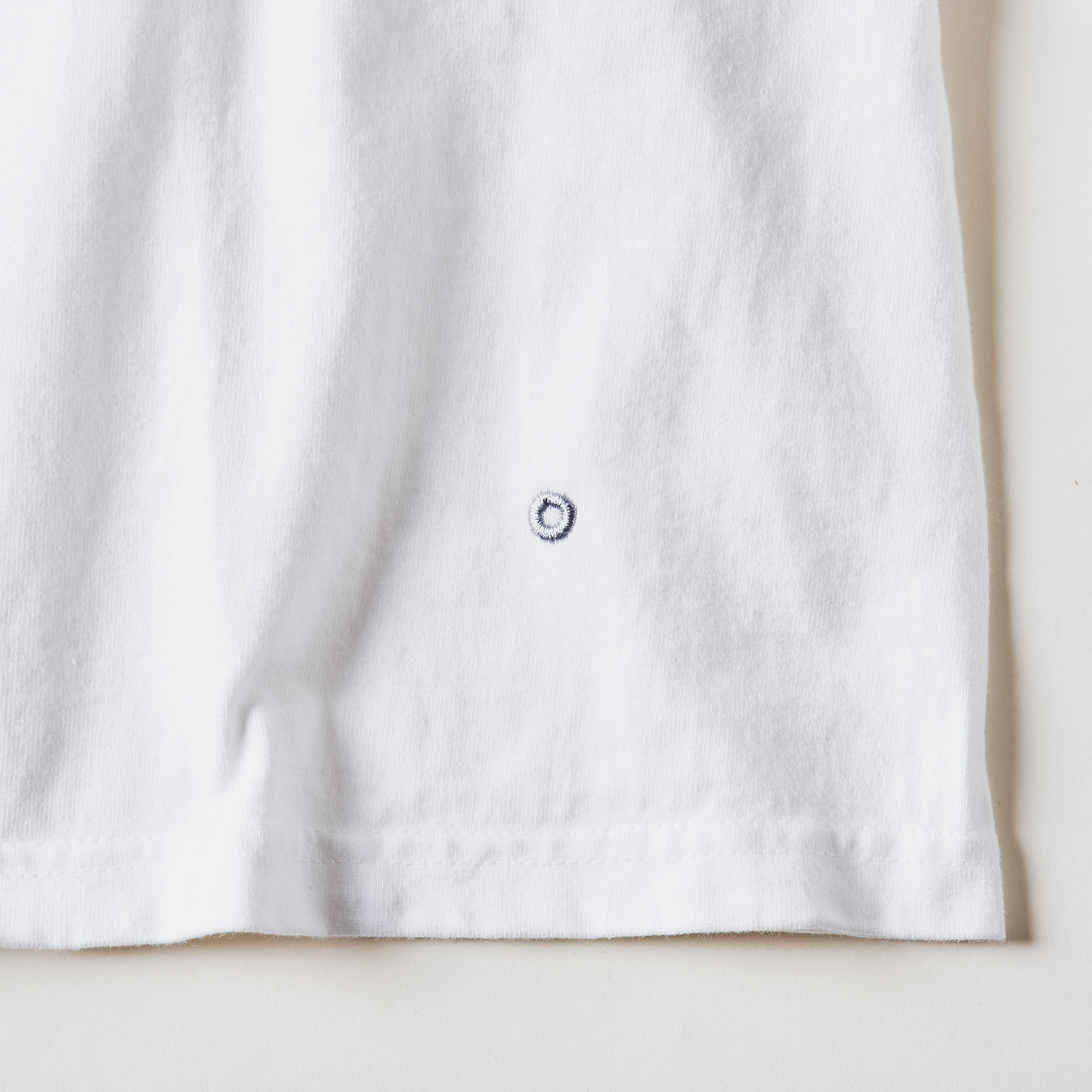 #3616-HJW Crew Pocket Long Sleeve Tee : heavyweight jersey white