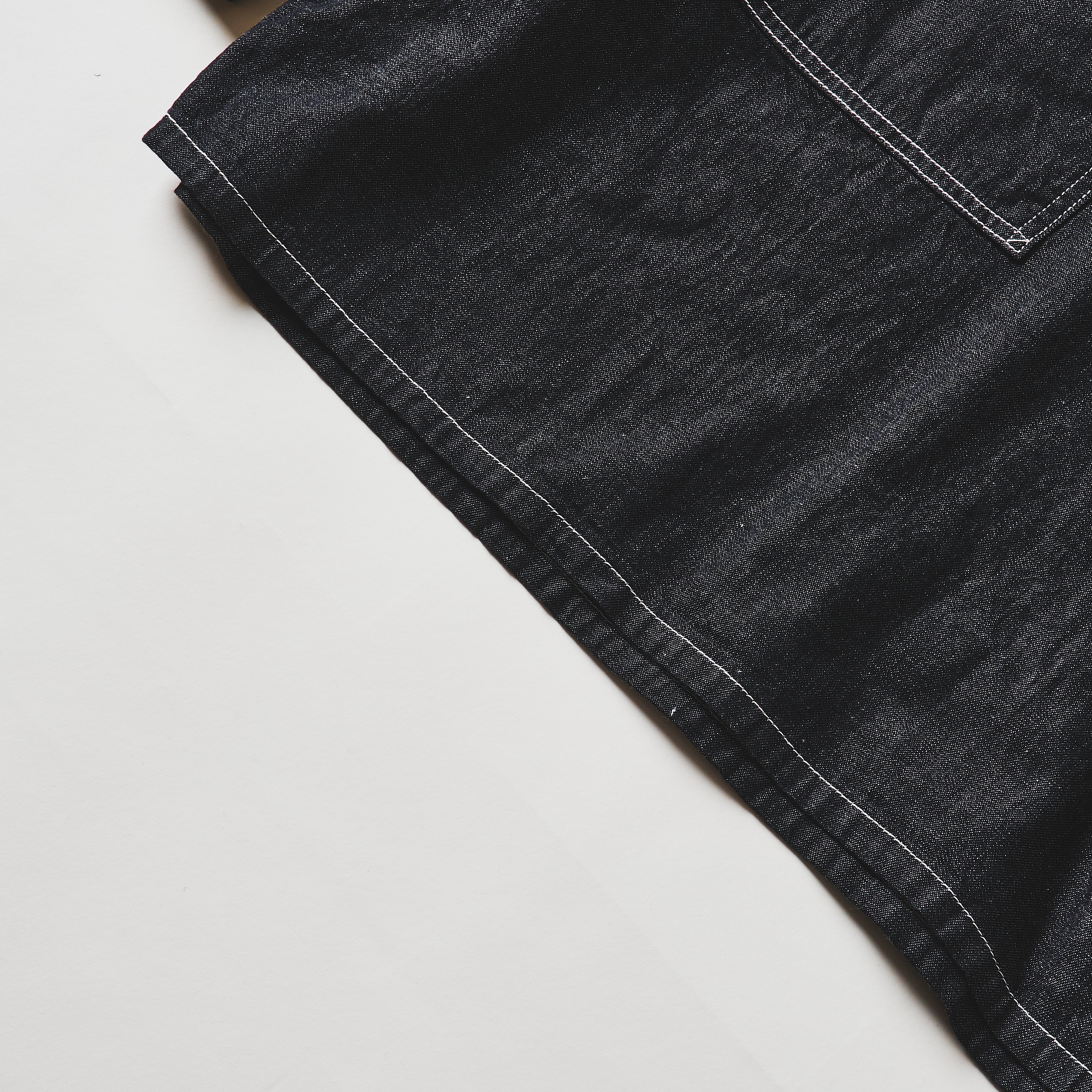 #1204-8DB ARMY SHIRT : 8 oz. denim black